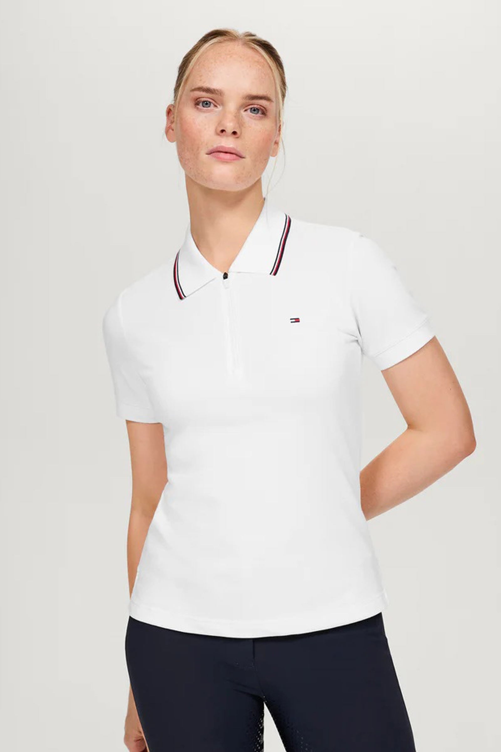 Tommy Hilfiger Equestrian Camden damepolo med glidelås Rideklær til dame