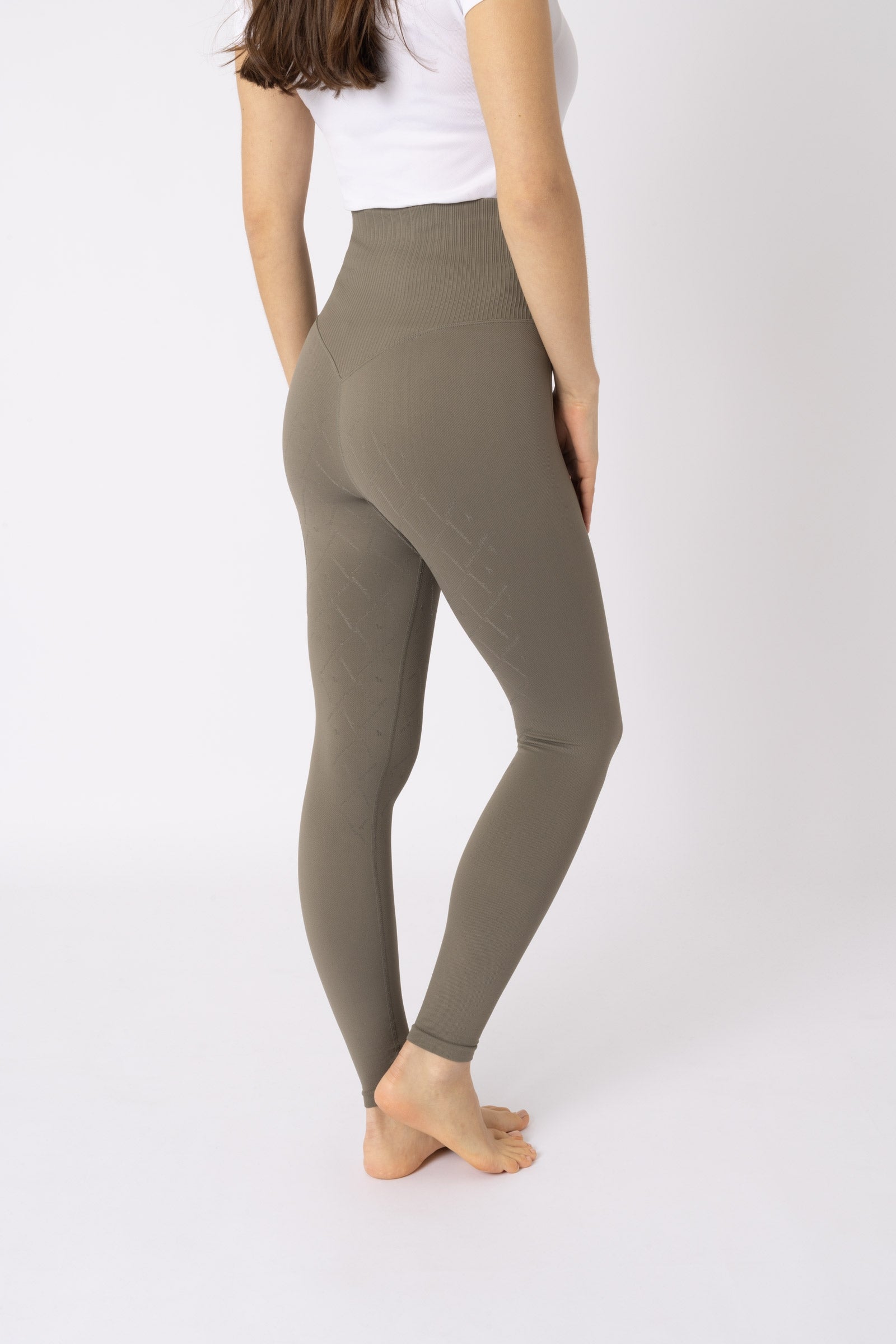 Horze Janine sømløse, helforsterkede ridetights med telefonlomme til dame Womens Breeches