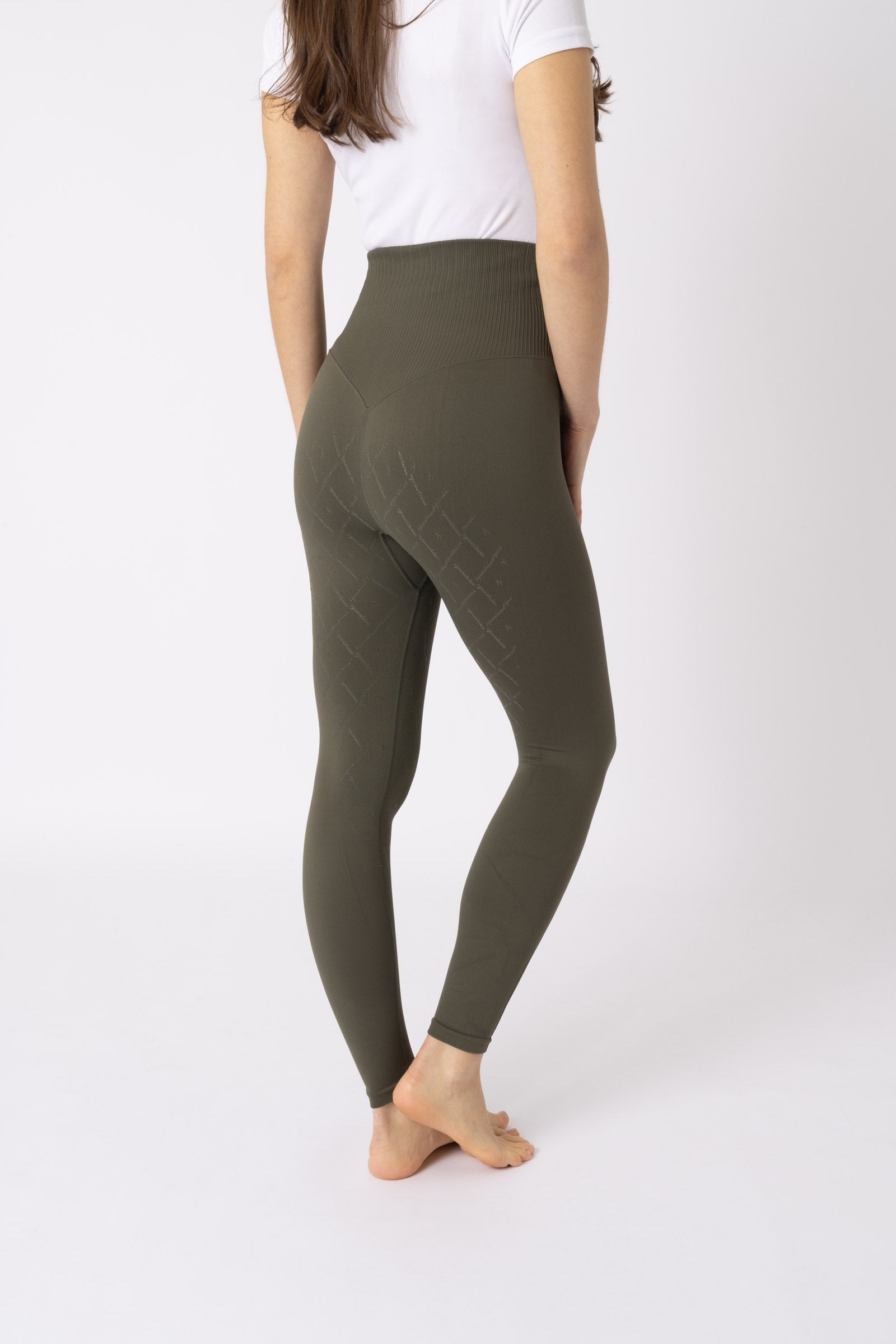 Horze Janine sømløse, helforsterkede ridetights med telefonlomme til dame Womens Breeches