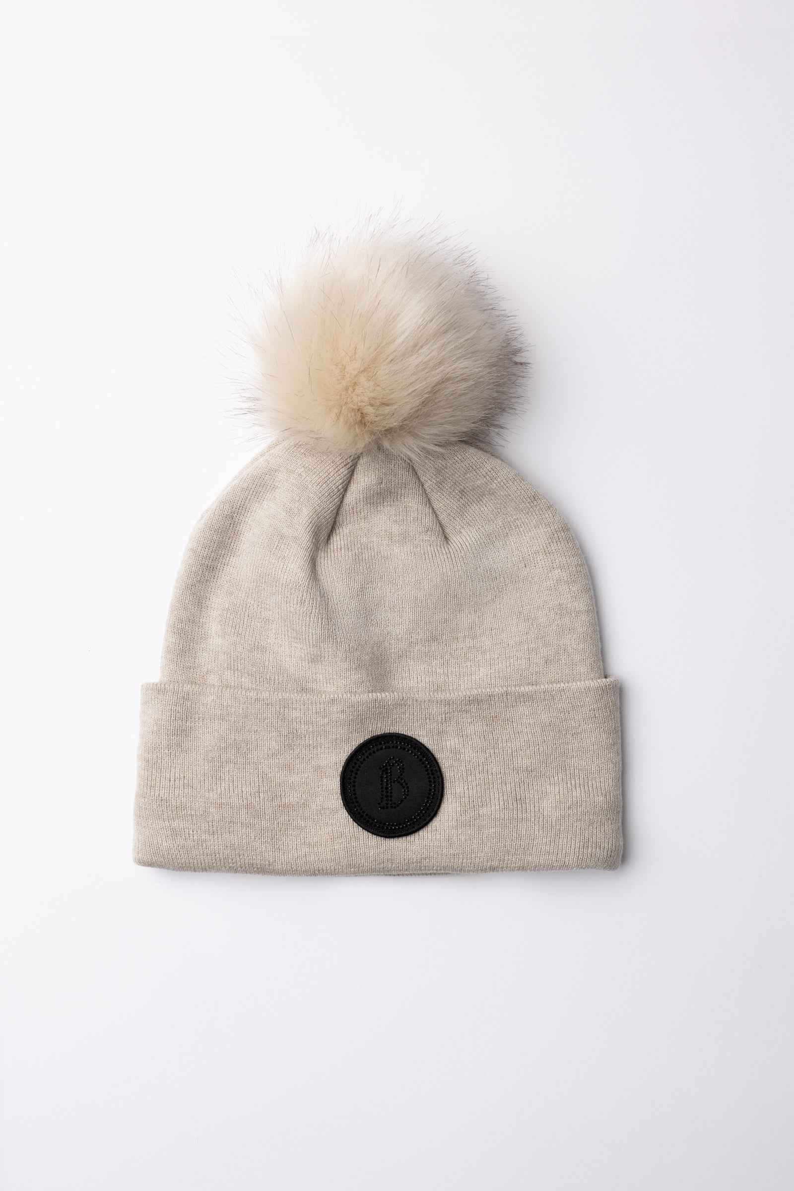 B Vertigo Sydney Strikket lue med avtakbar pompon Accessories