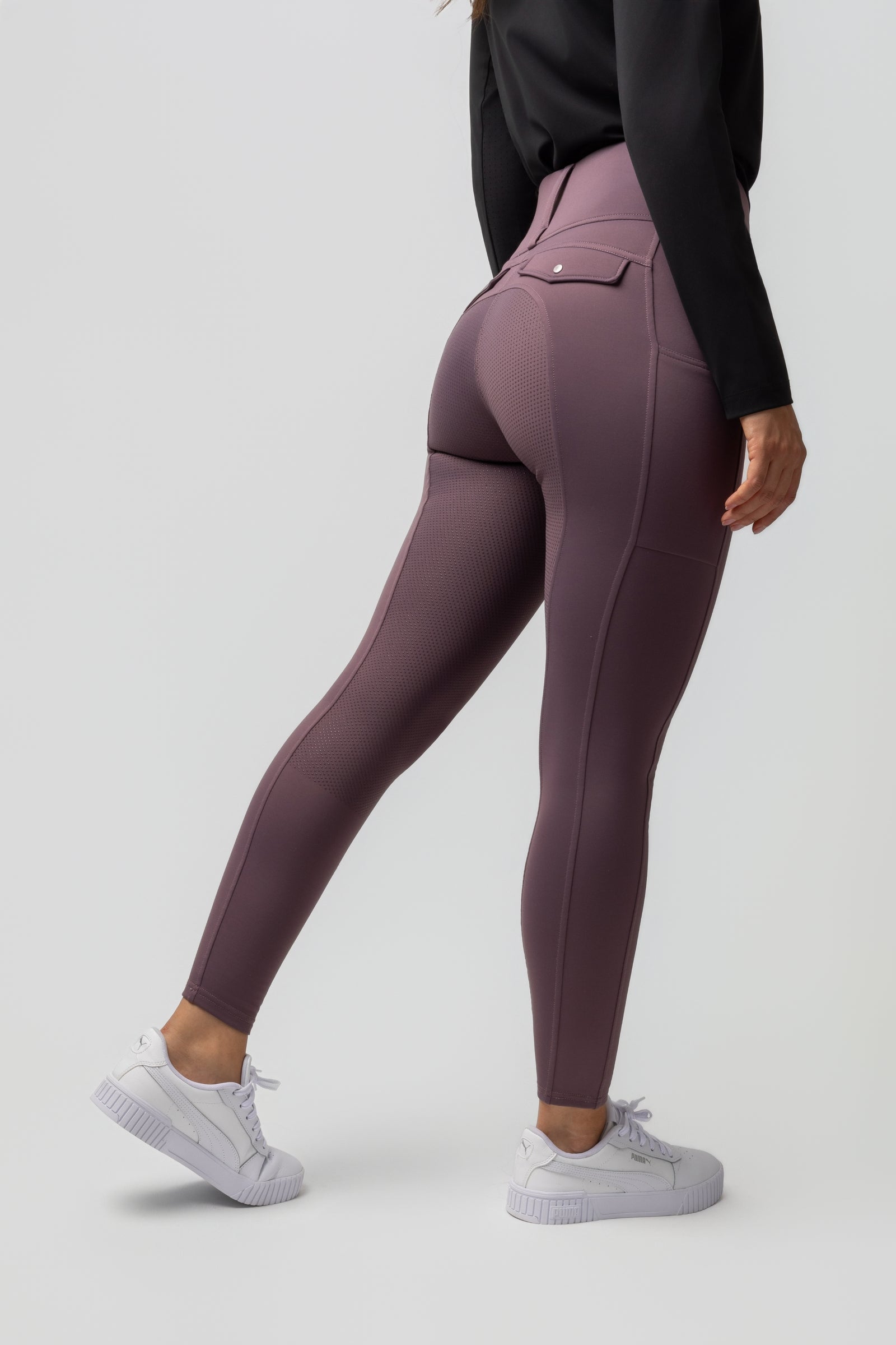 Horze Anya Hybrid Thermotights med Fullgrip Womens Breeches