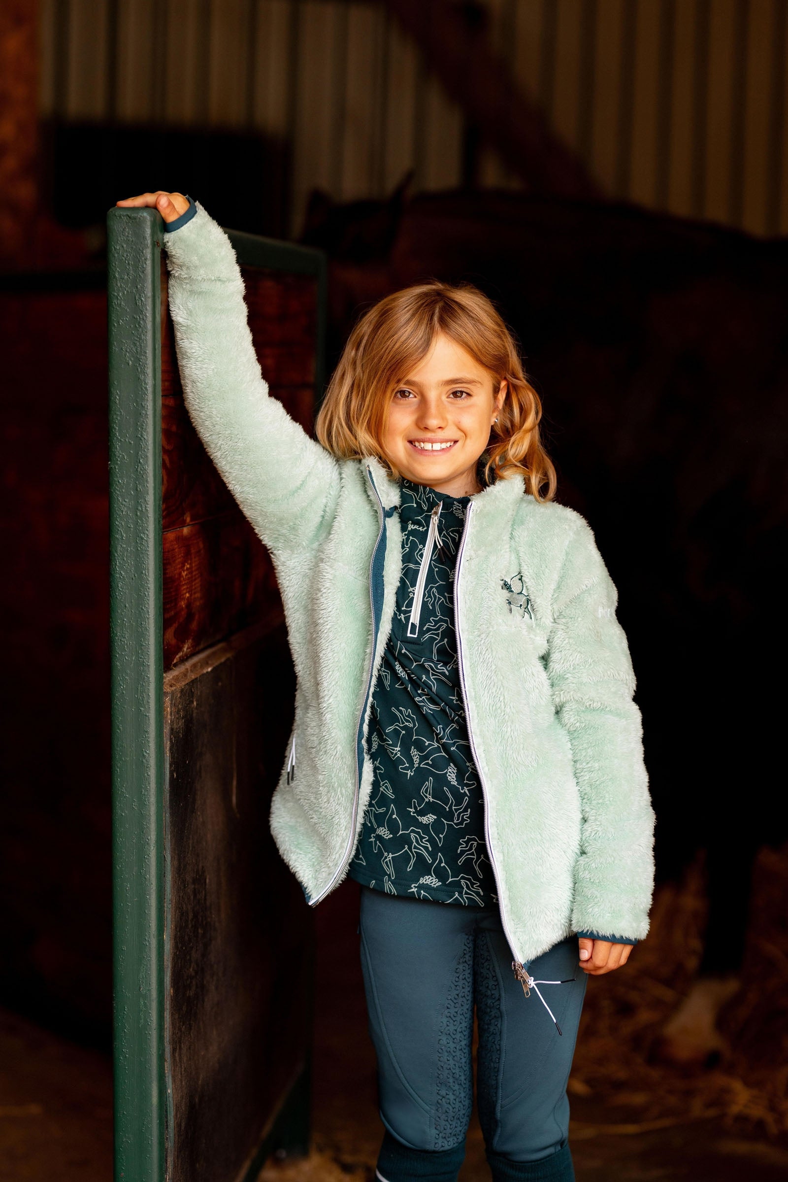 Horze Elsa Kids´ Fleece Riding Jacket Kids Apparel