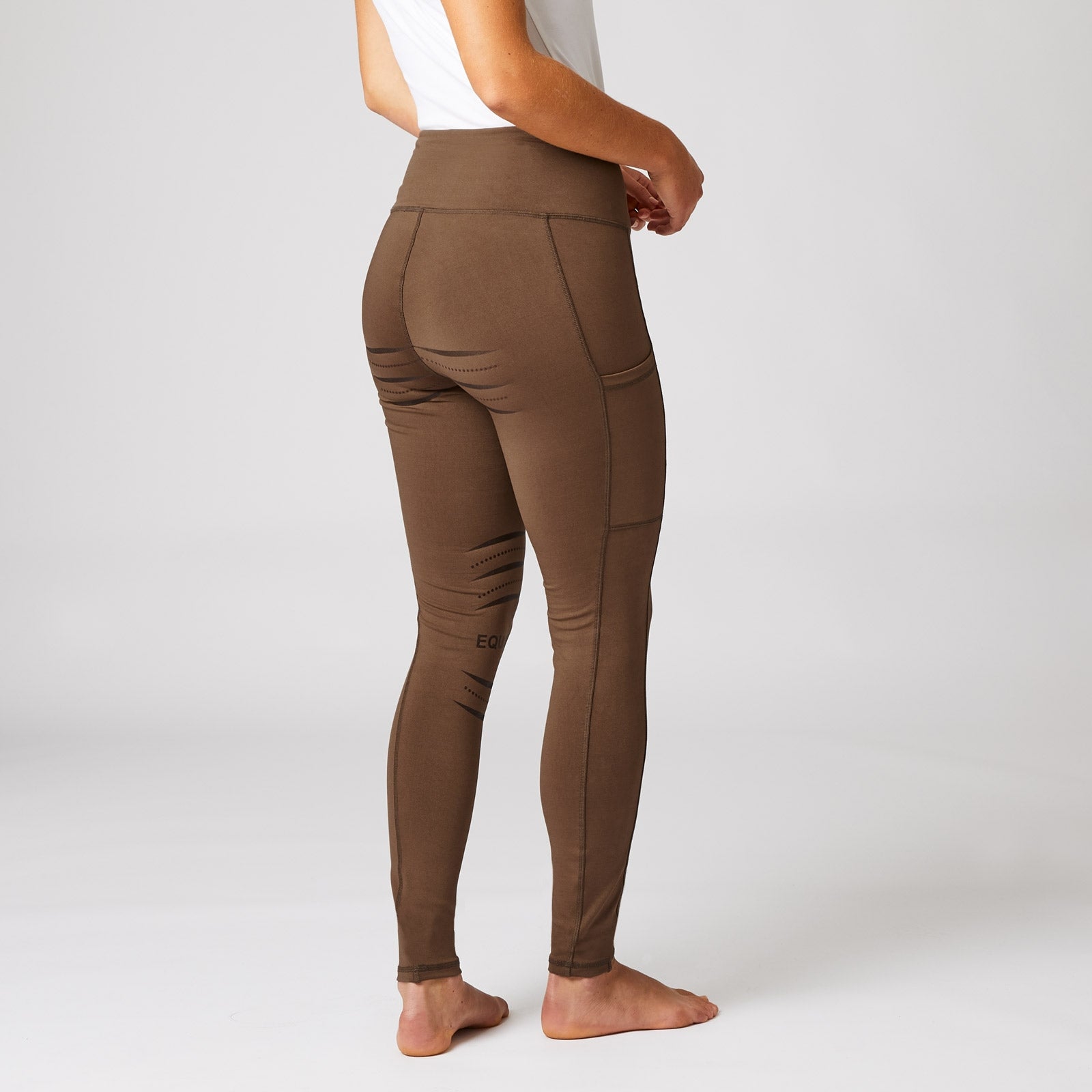 Horze Ridetights, helforsterket silikon, mobillomme, dame Womens Breeches
