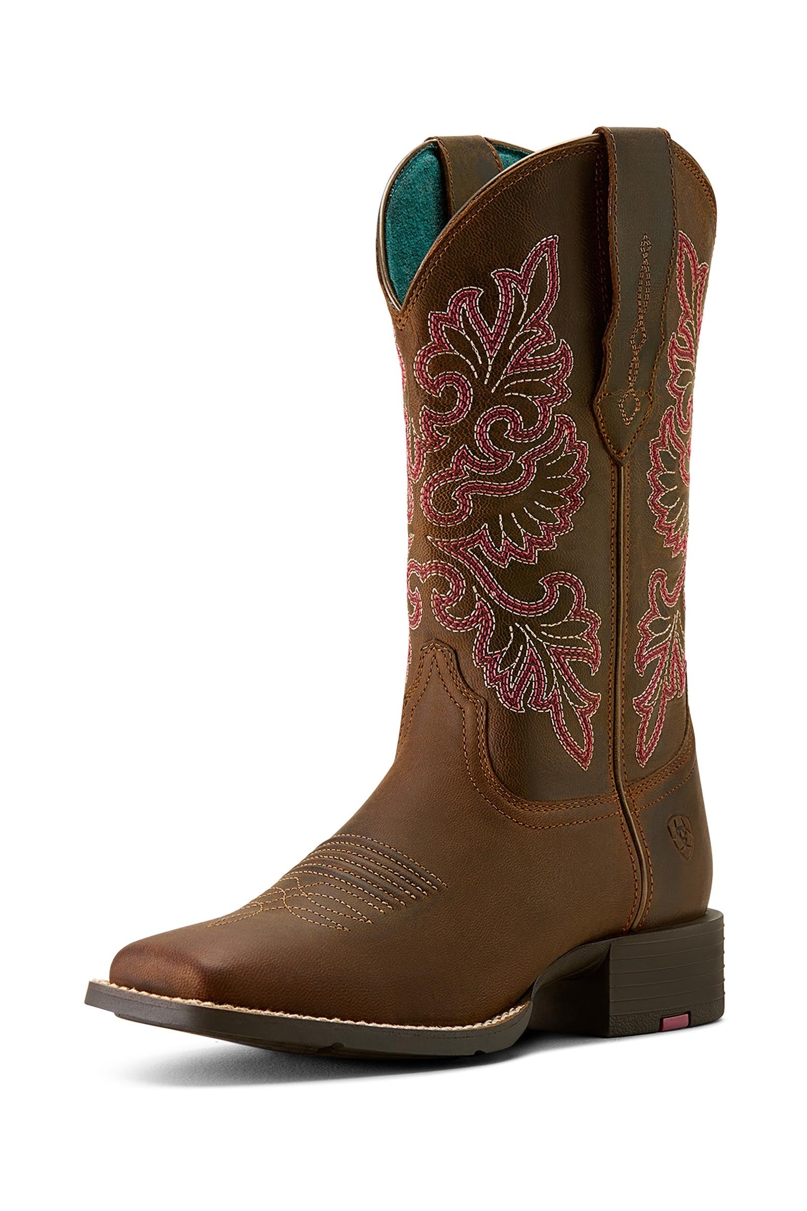 Round Up Wide Square Toe Women´s Western Boots Sassy Brown