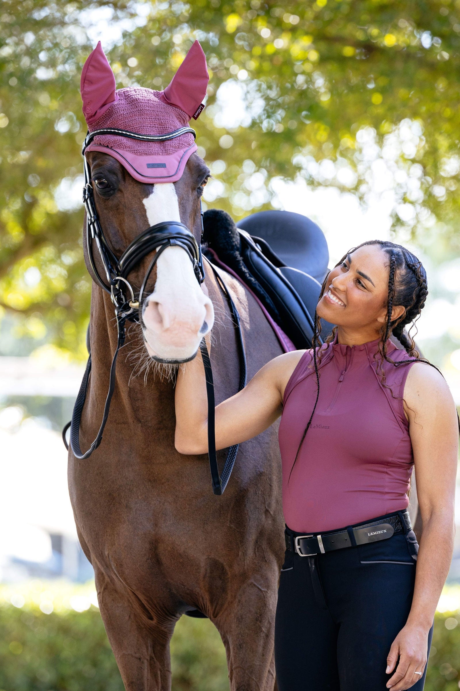LeMieux Essence Acoustic Fly Hood Saddle Pads
