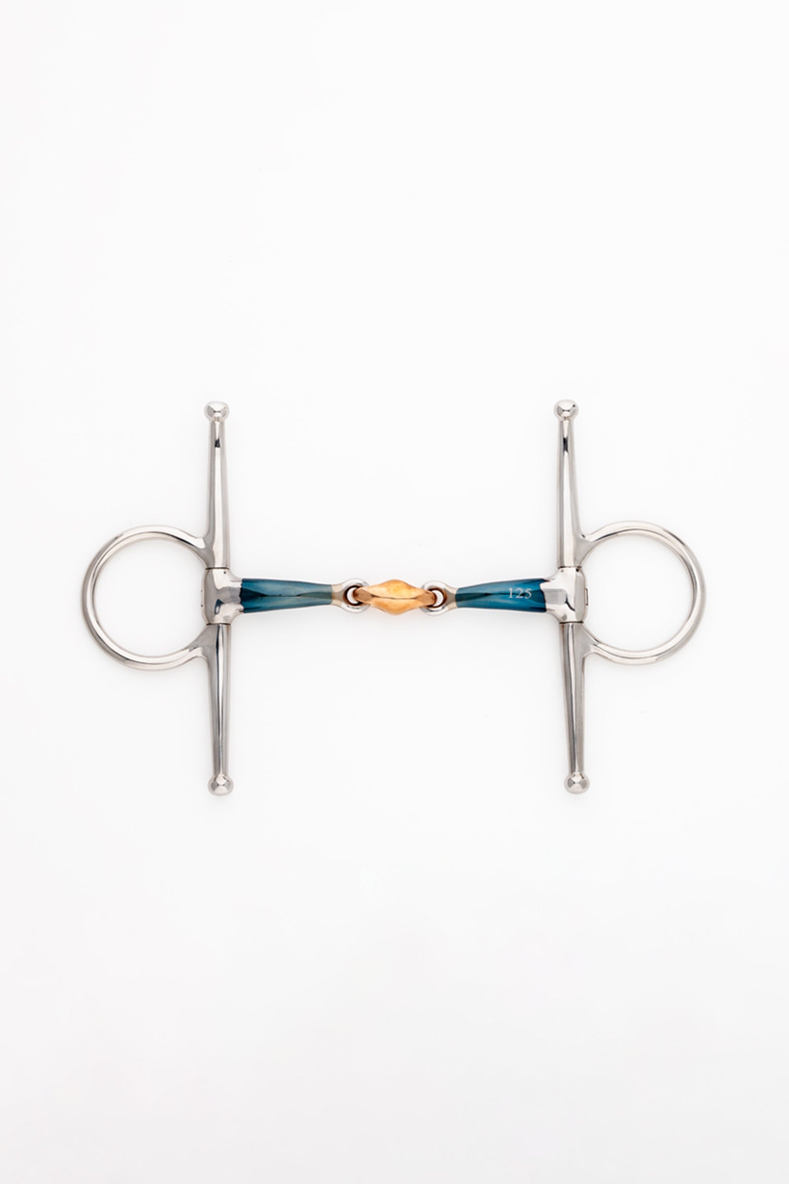 Kavalkade ergonomisk full cheek bitt, dobbeltledd med Lock Up-system, 14 mm Bitt