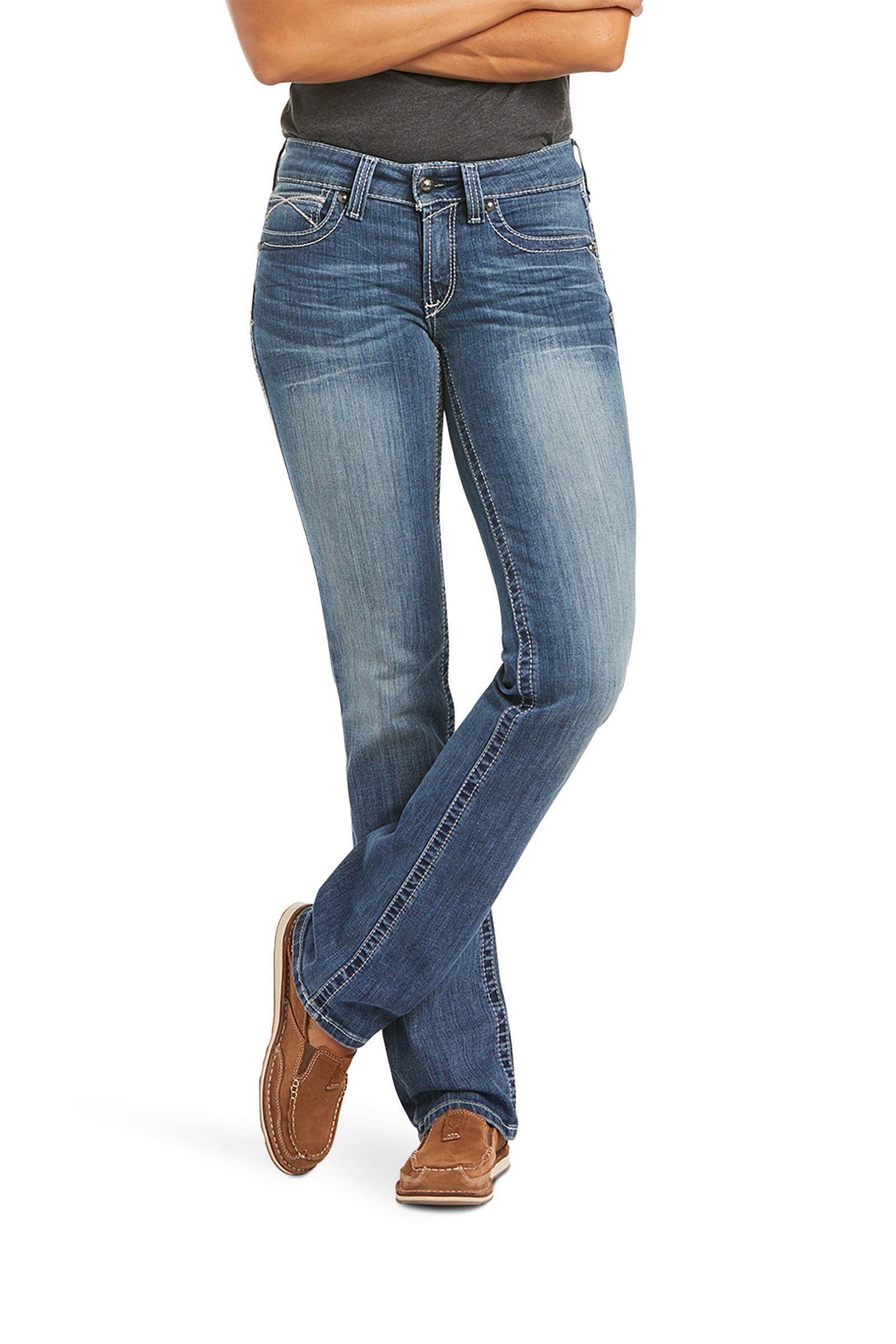 Ariat REAL Stretch Icon rette jeans, dame Womens Breeches