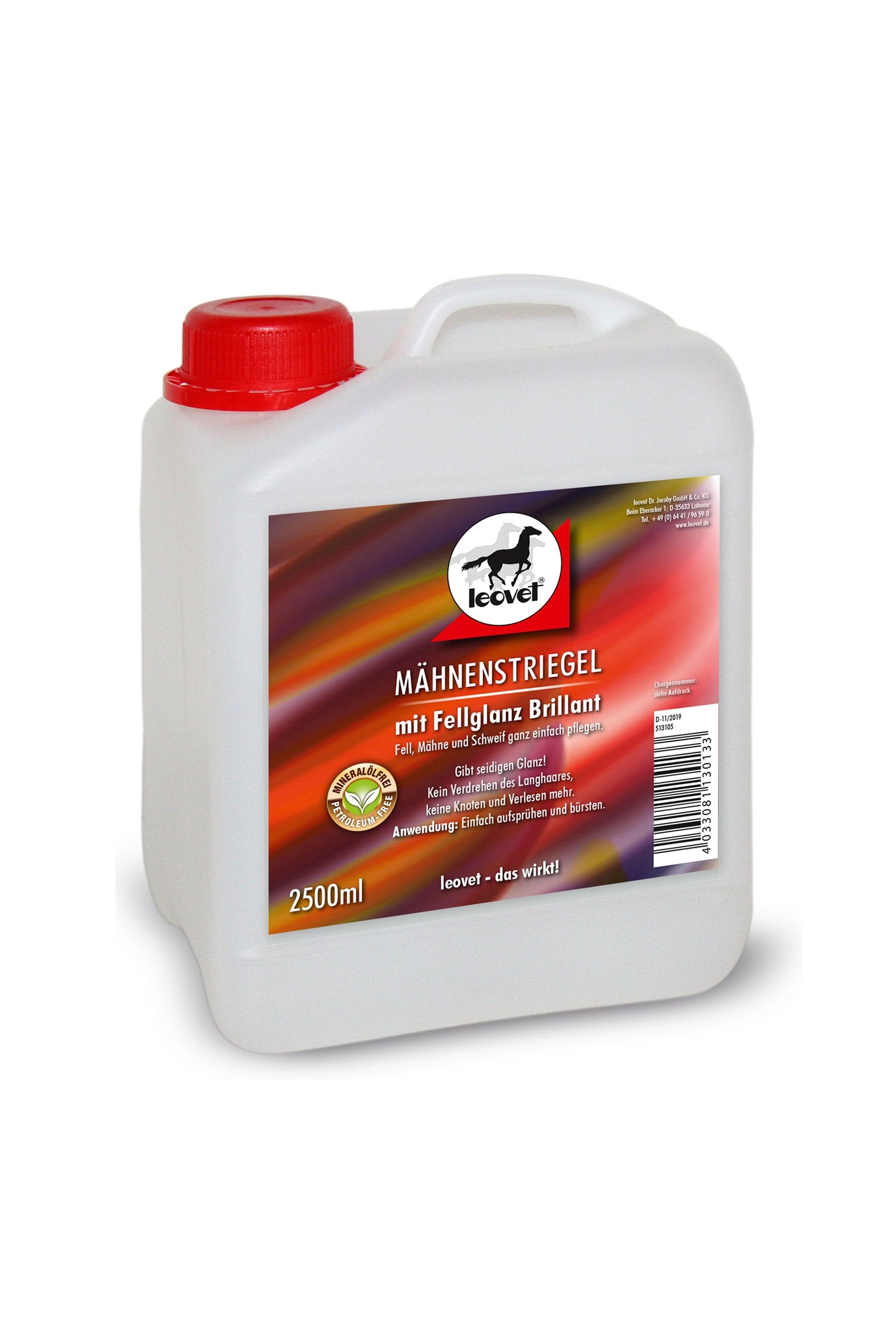 Leovet Coat Sheen, flokefri, 2500 ml Hestepleie