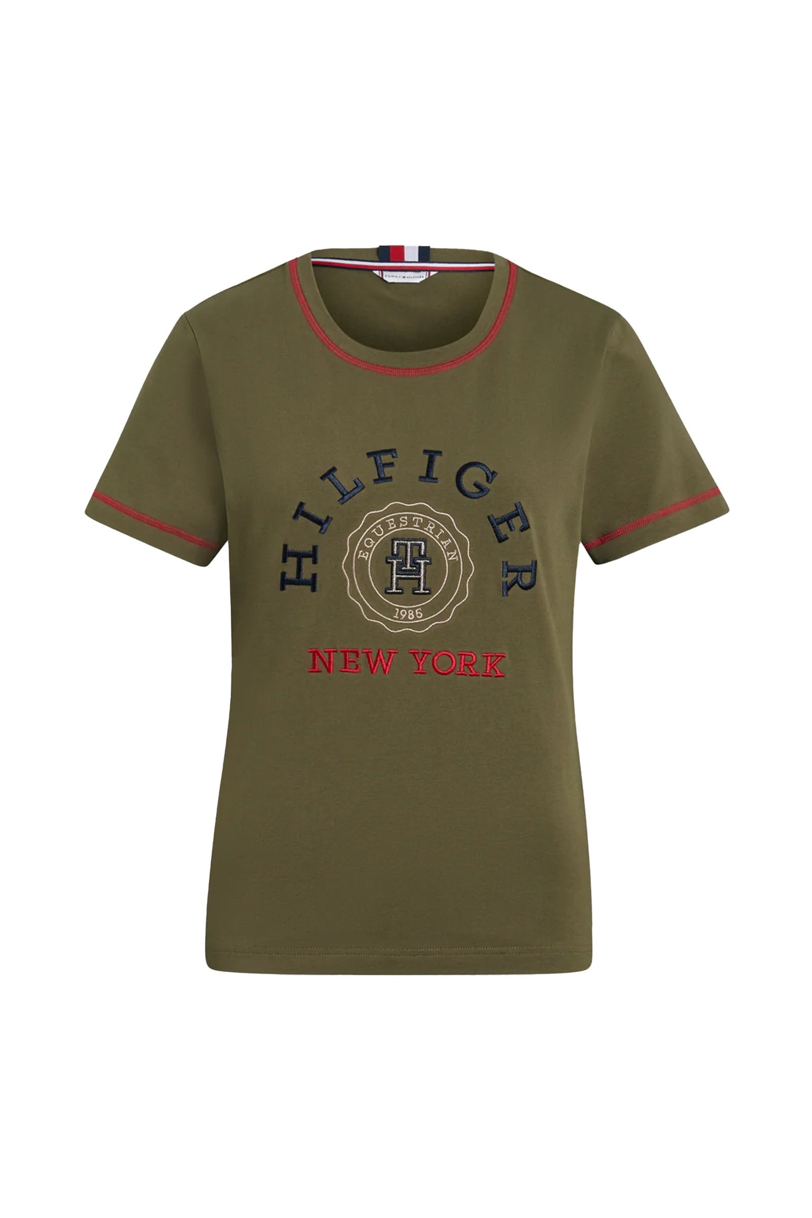 Tommy Hilfiger Equestrian Newport grafisk t-skjorte Rideklær til dame