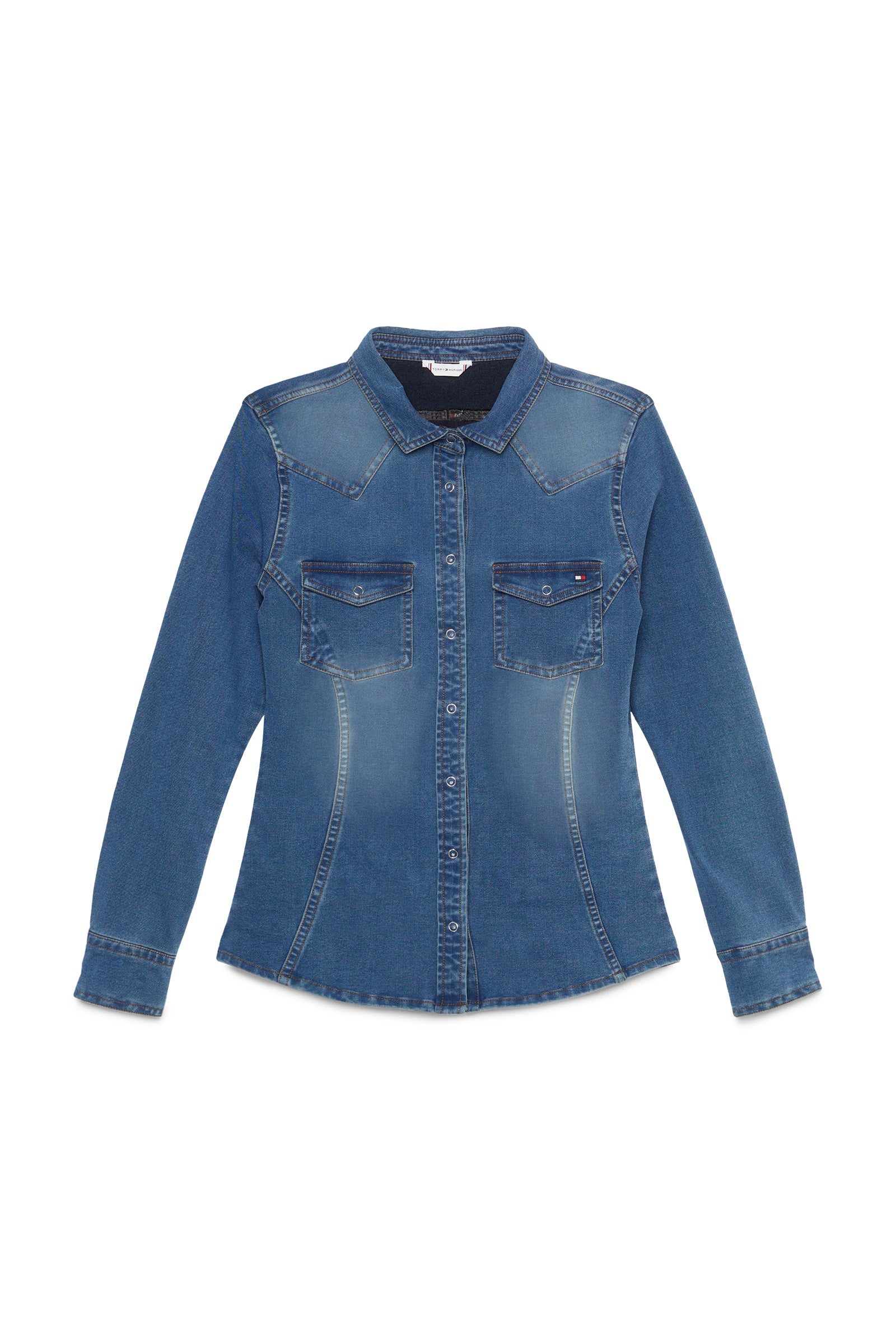 Tommy Hilfiger Equestrian Woodside Stretch Denim skjorte Rideklær til dame