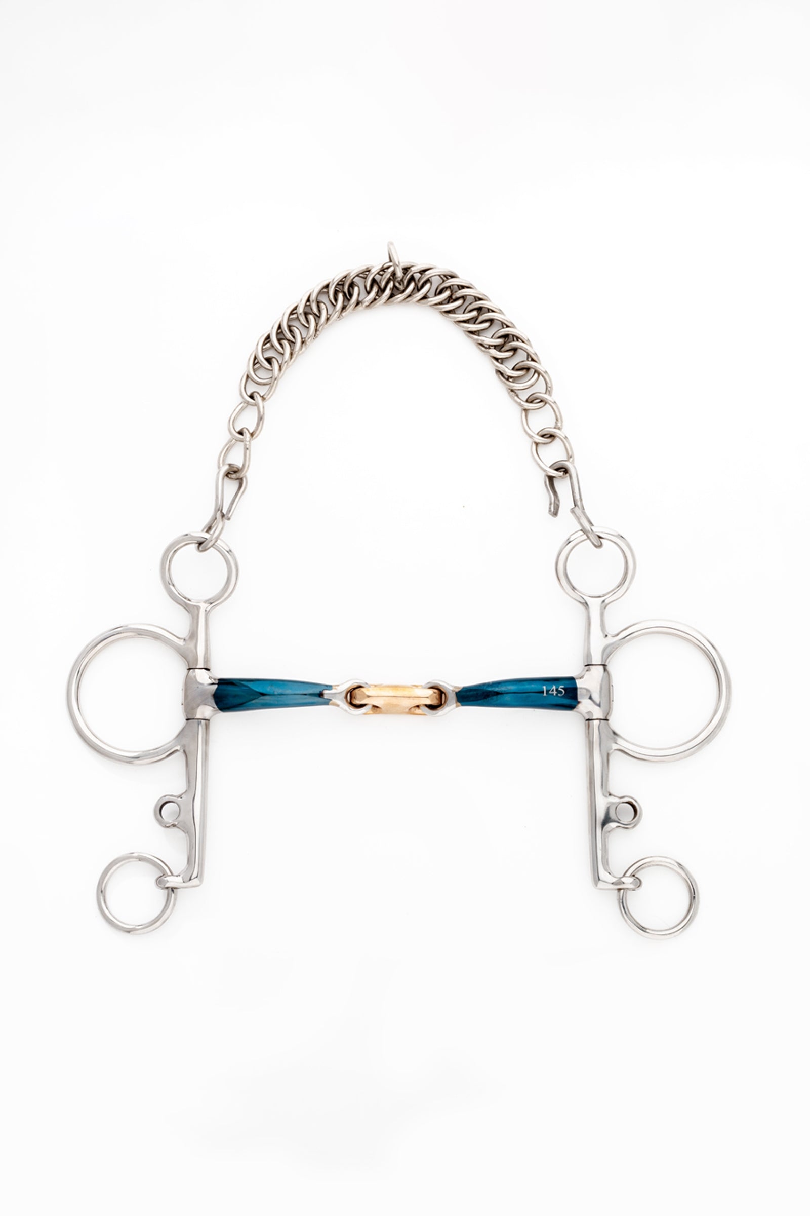 Kavalkade ergonomisk pelham-bitt, dobbeltledd, lang, 14 mm Bitt