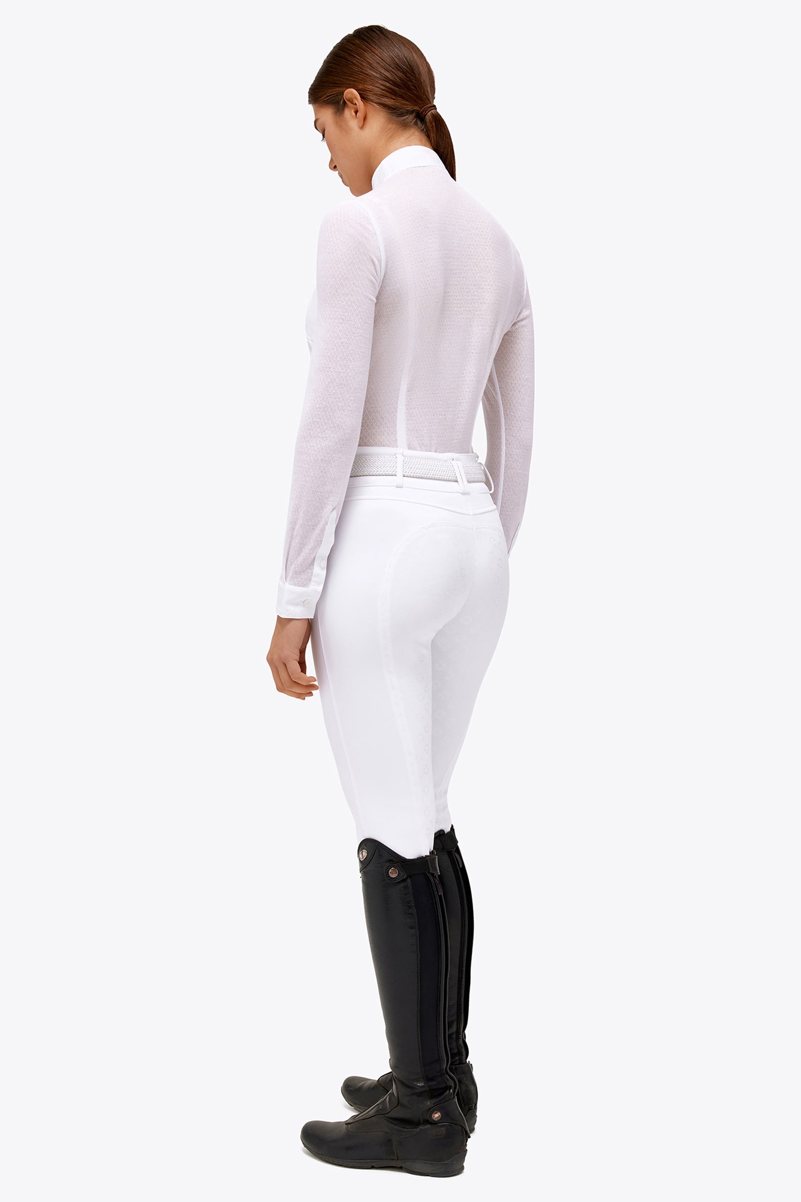 Cavalleria Toscana Women's Pleated Longsleeve Competition Shirt Women’s Riding Clothing