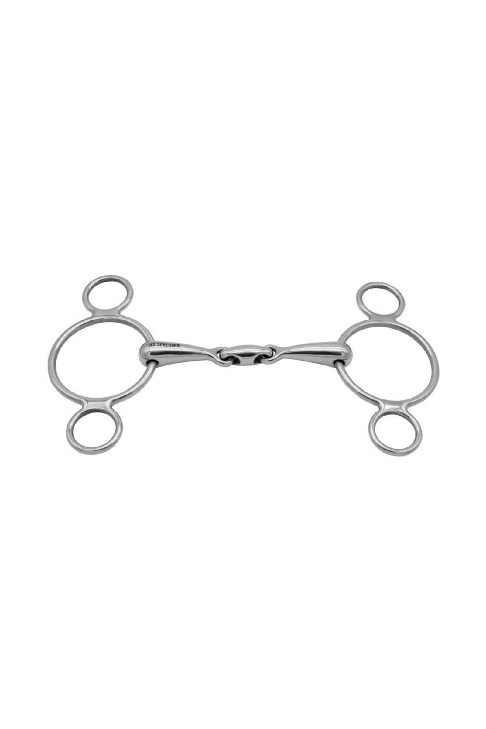 Sprenger 3-rings trinsebitt Vienna, dobbelt leddet, rustfritt stål, 16 mm Bitt