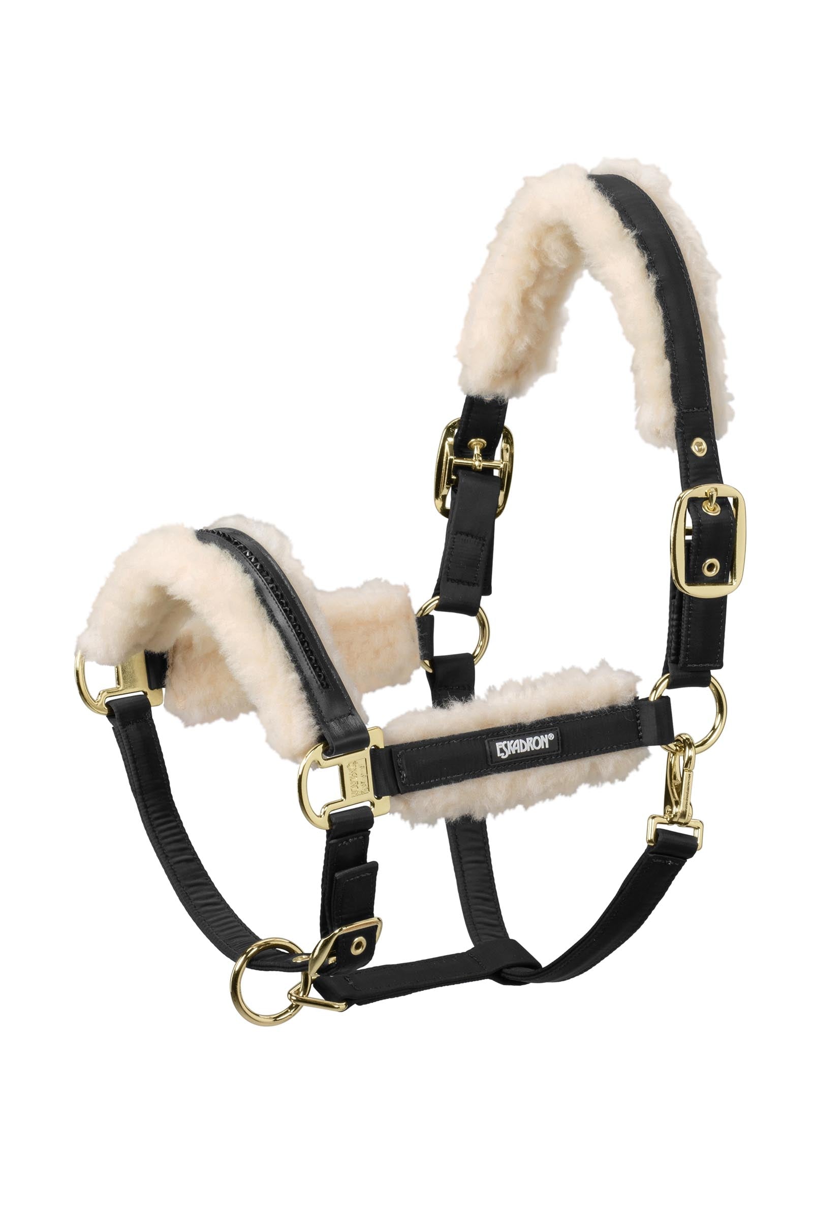 Eskadron Evo Wool Halter Double Pin Grimer og leietau
