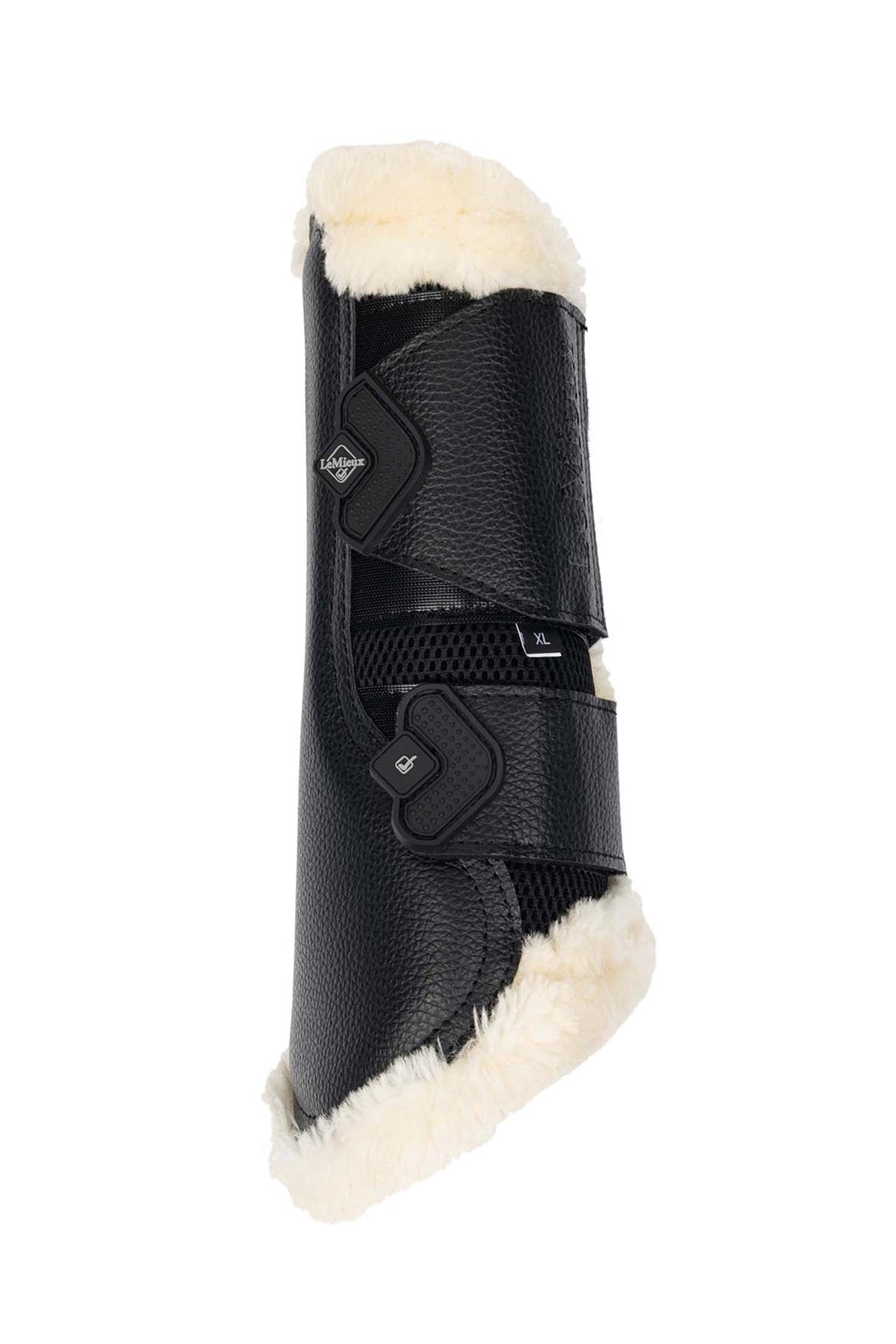 LeMieux Mesh Brushing Boots With Fleece Edging Leg Protection & Hoof Protection for Horses