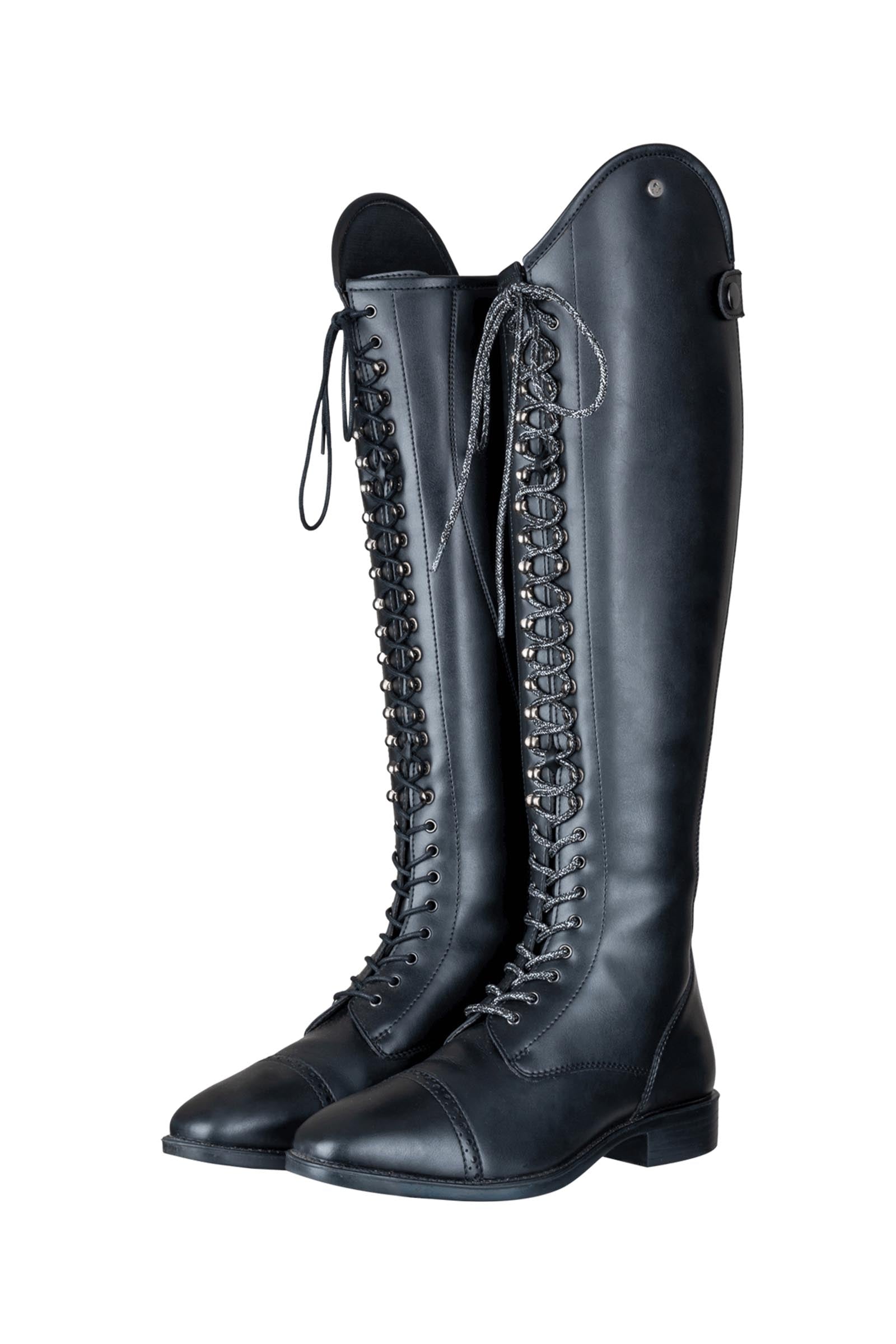 Portland Polo Riding Boots, Short-Slim Black - Main Image