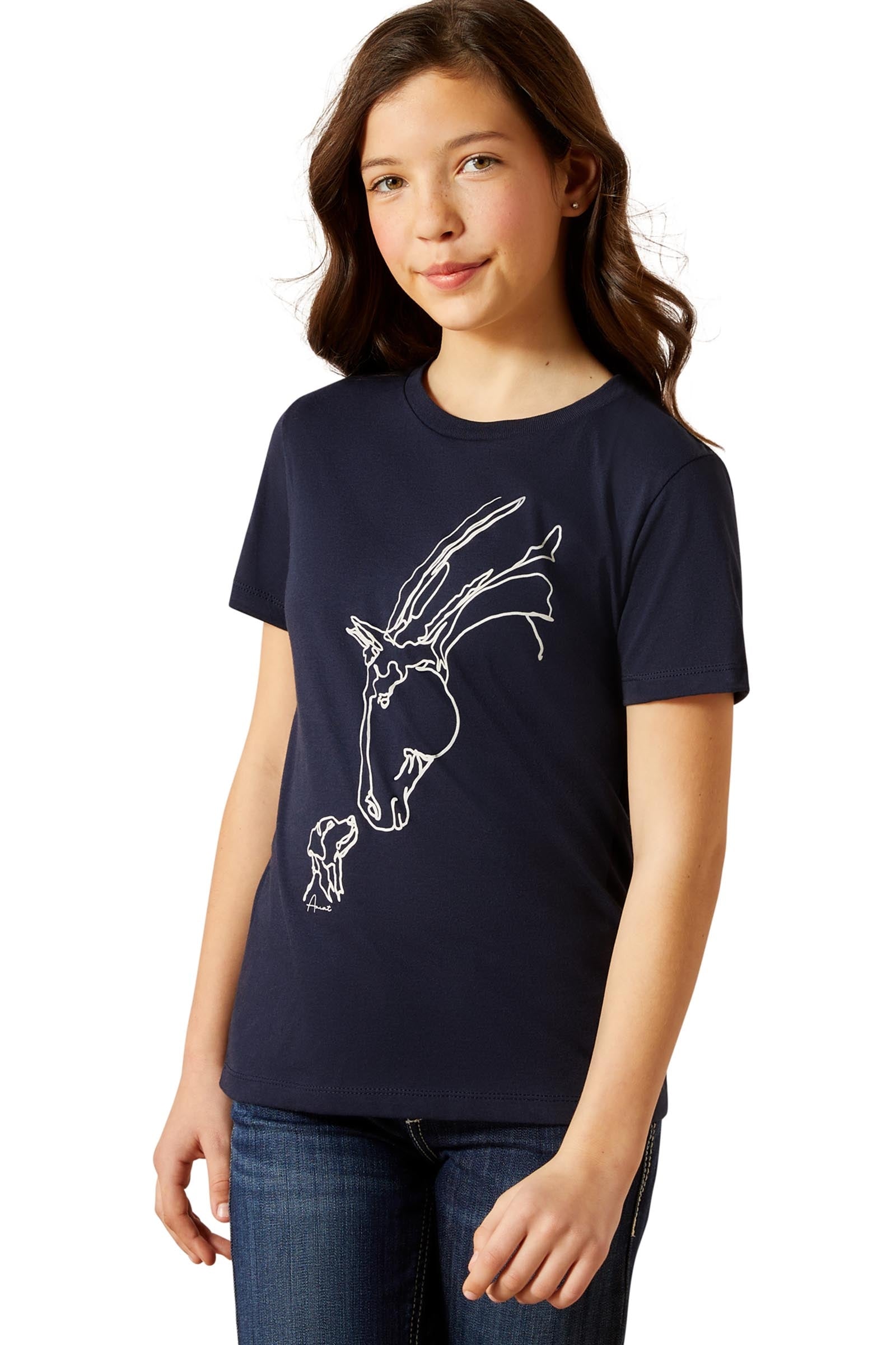 Ariat Hay Girl barne-T-skjorte Young Rider Apparel