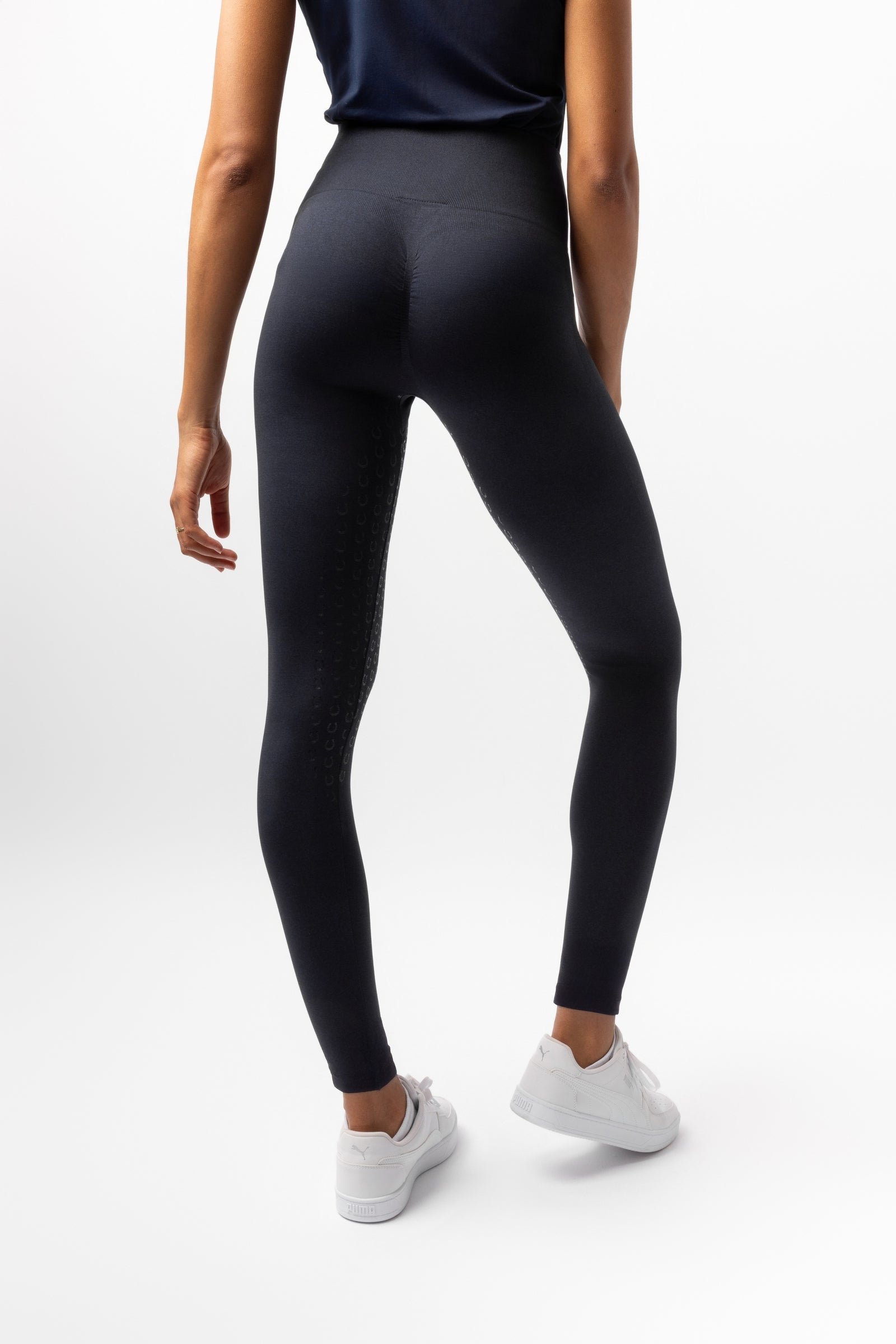 Horze Nessa Seamless Full Grip Scrunch Tights Womens Breeches