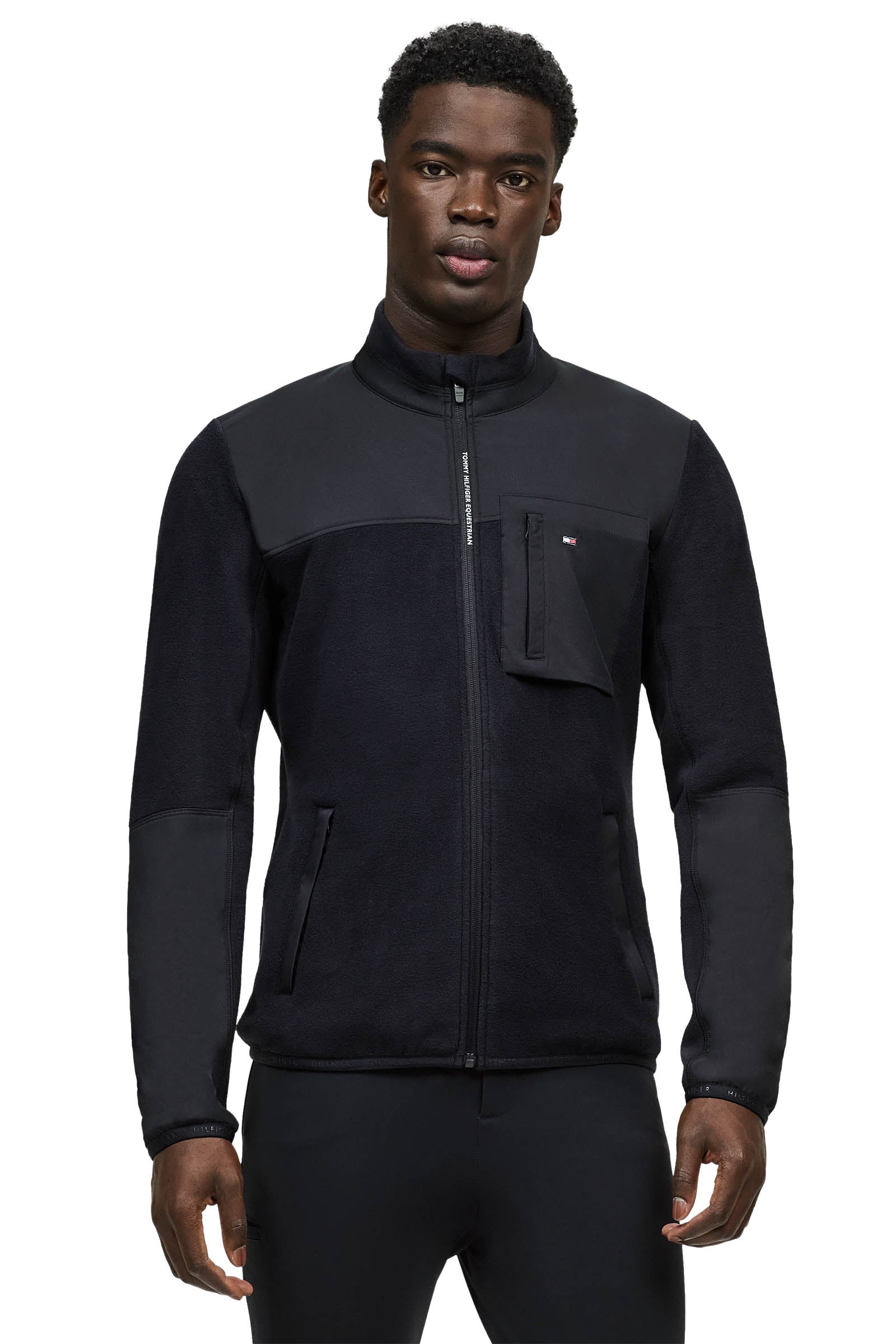 Tommy Hilfiger Equestrian Woodstock Fleece Jacket Mens Riding Clothing