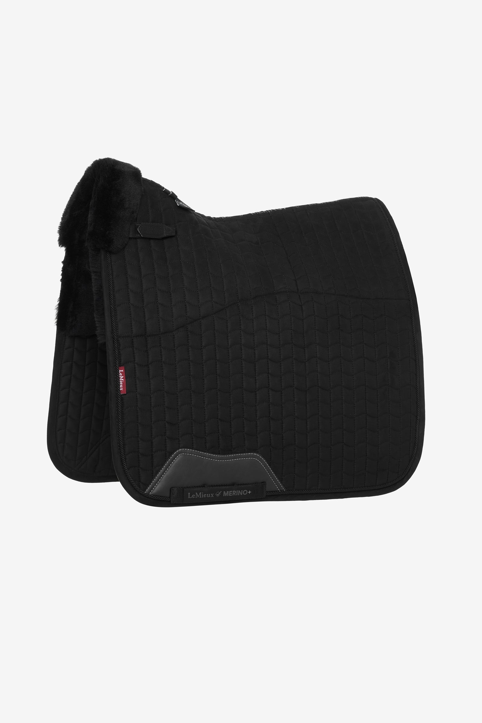 LeMieux Merino+ Dressursjabrak med semsket effekt, halvforet Sjabraker