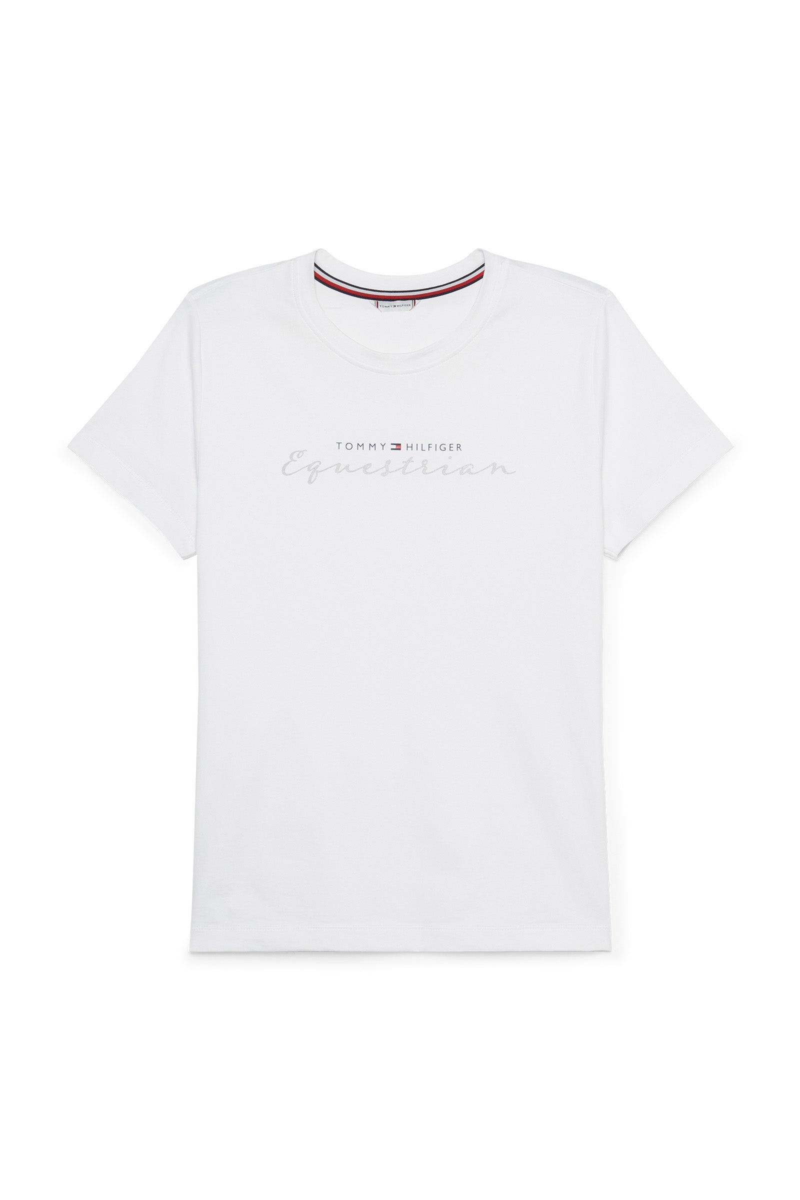Tommy Hilfiger Equestrian Brooklyn T-skjorte med korte ermer og motiv Rideklær til dame