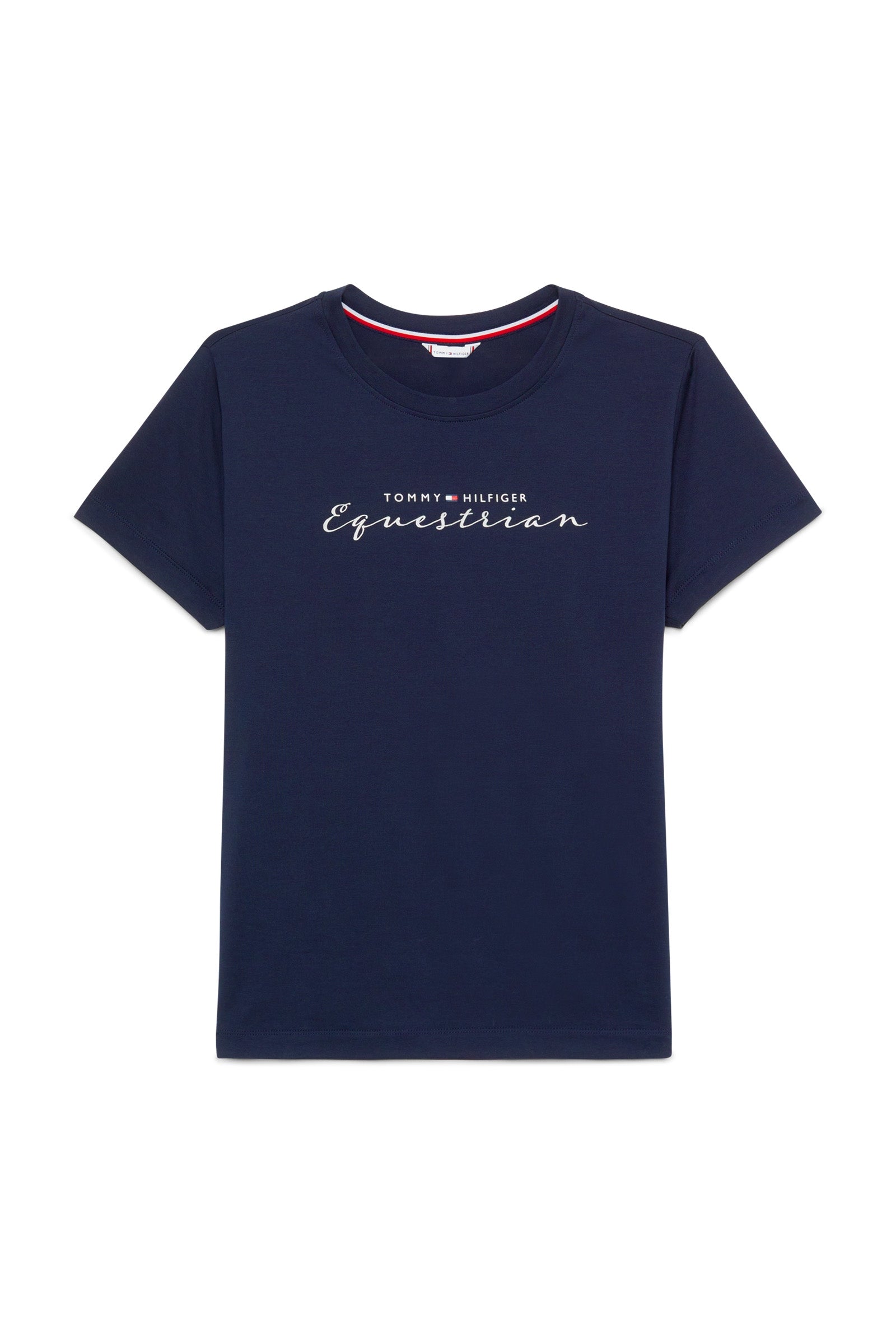 Tommy Hilfiger Equestrian Brooklyn T-skjorte med korte ermer og motiv Rideklær til dame