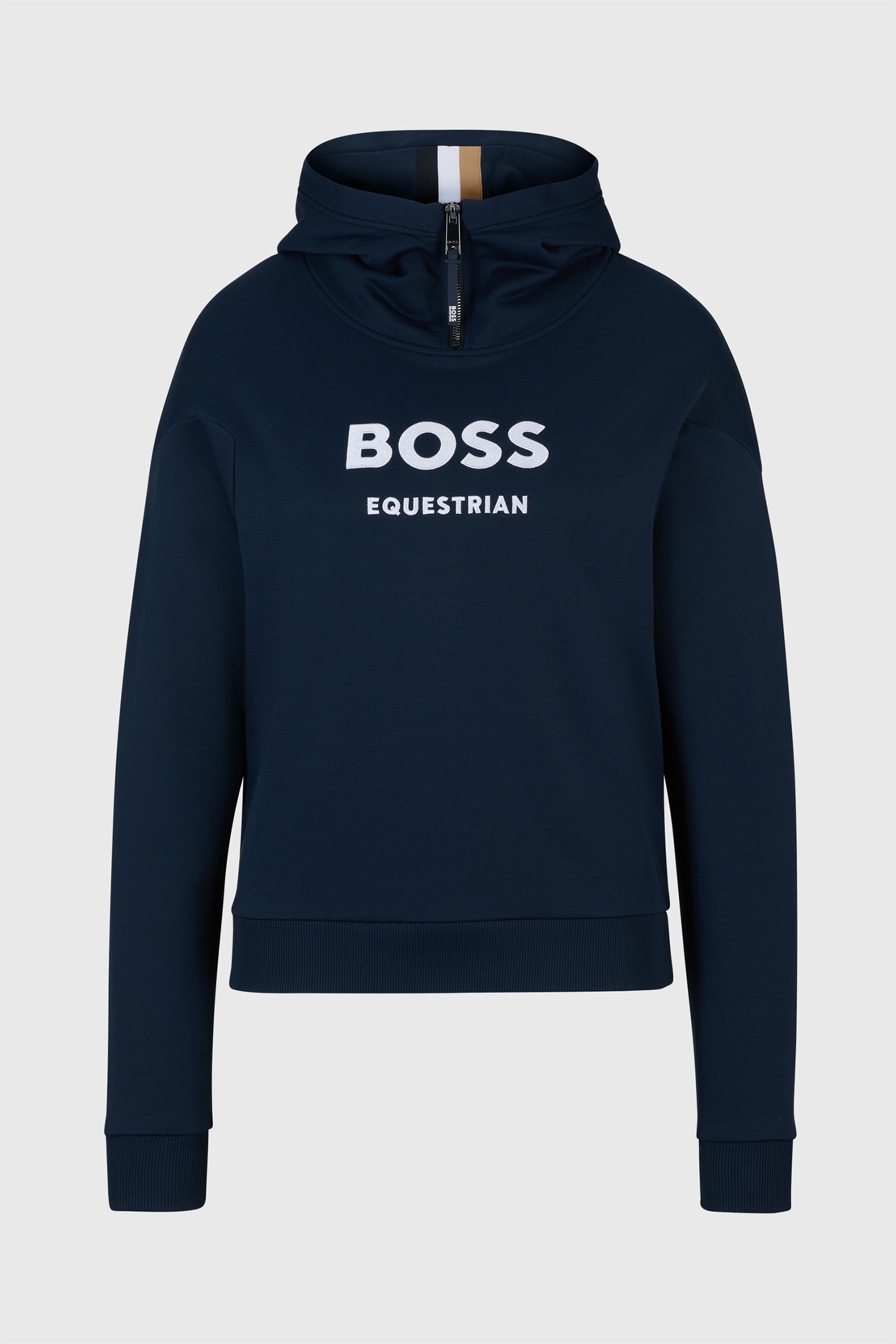 Boss Faye Logo Glidelås Hettegenser Rideklær til dame