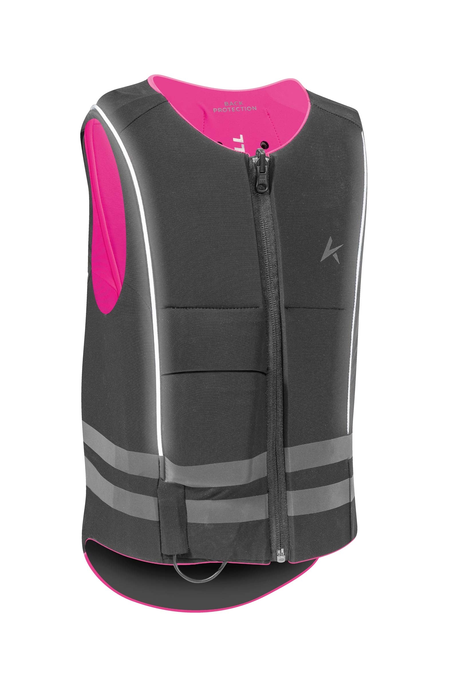 Komperdell Ballistic High Visibility Junior Ryggbeskytter, vendbar Ridehjelm & sikkerhetsvest
