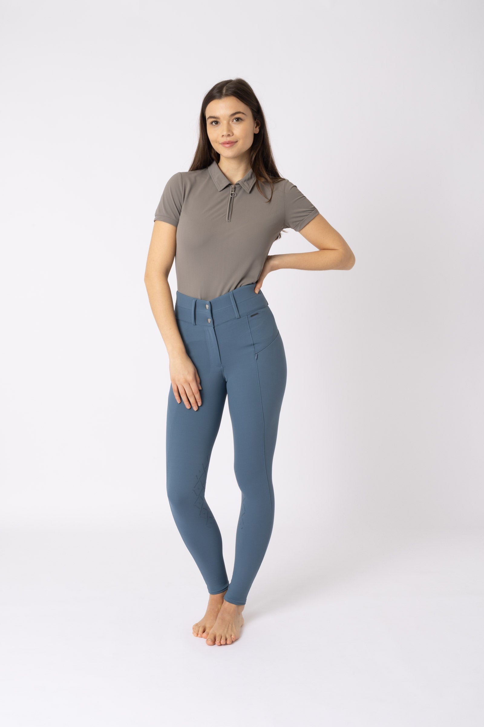 Horze Sophie Women's High Waist Knee Grip Breeches Womens Breeches