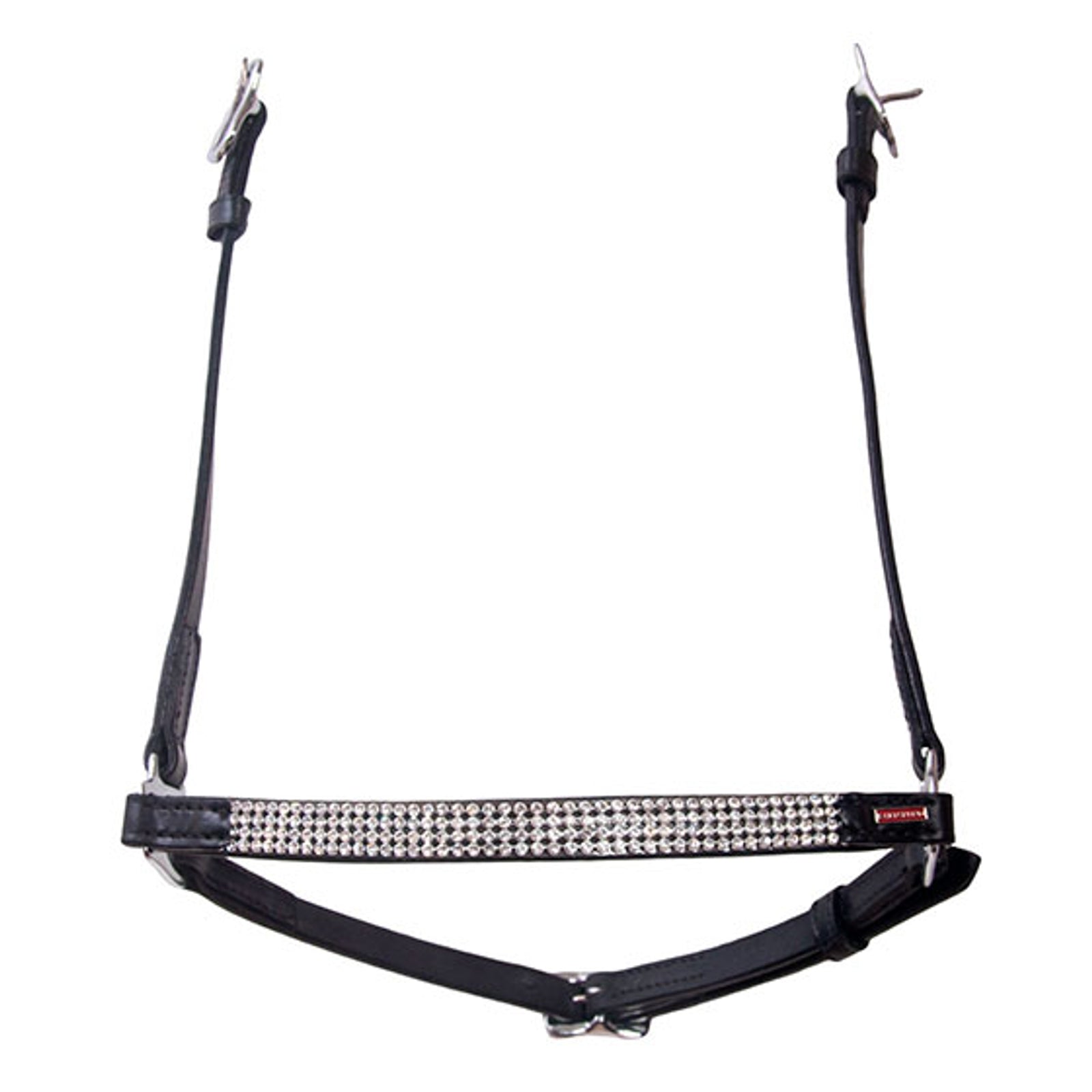 Karlslund Hannoveran noseband, 4 rows crystals Bridles & Reins
