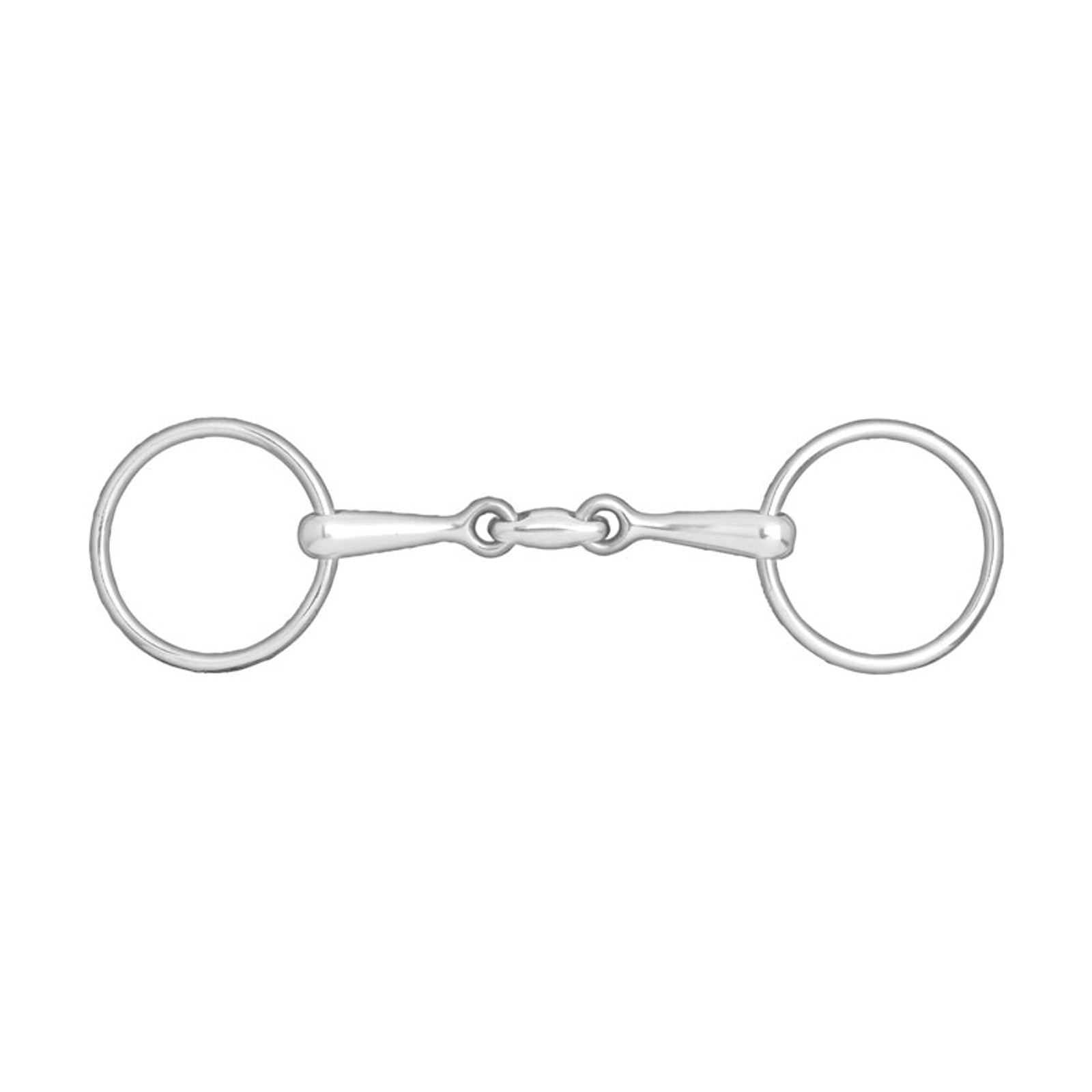 Horze tredelt trinsebitt med løse ringer, 14mm Bitt
