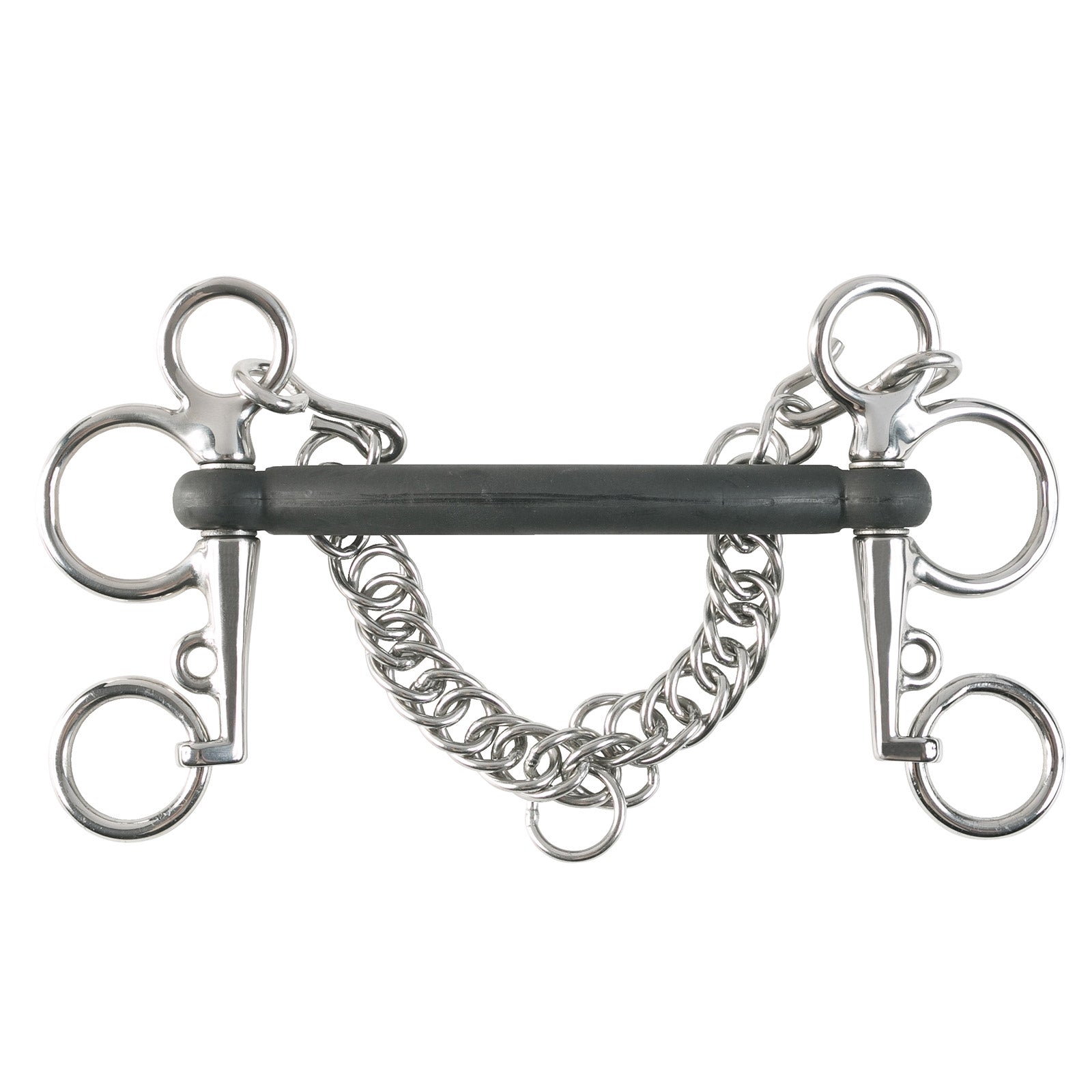 Horze rett pelham med gummi Bitt