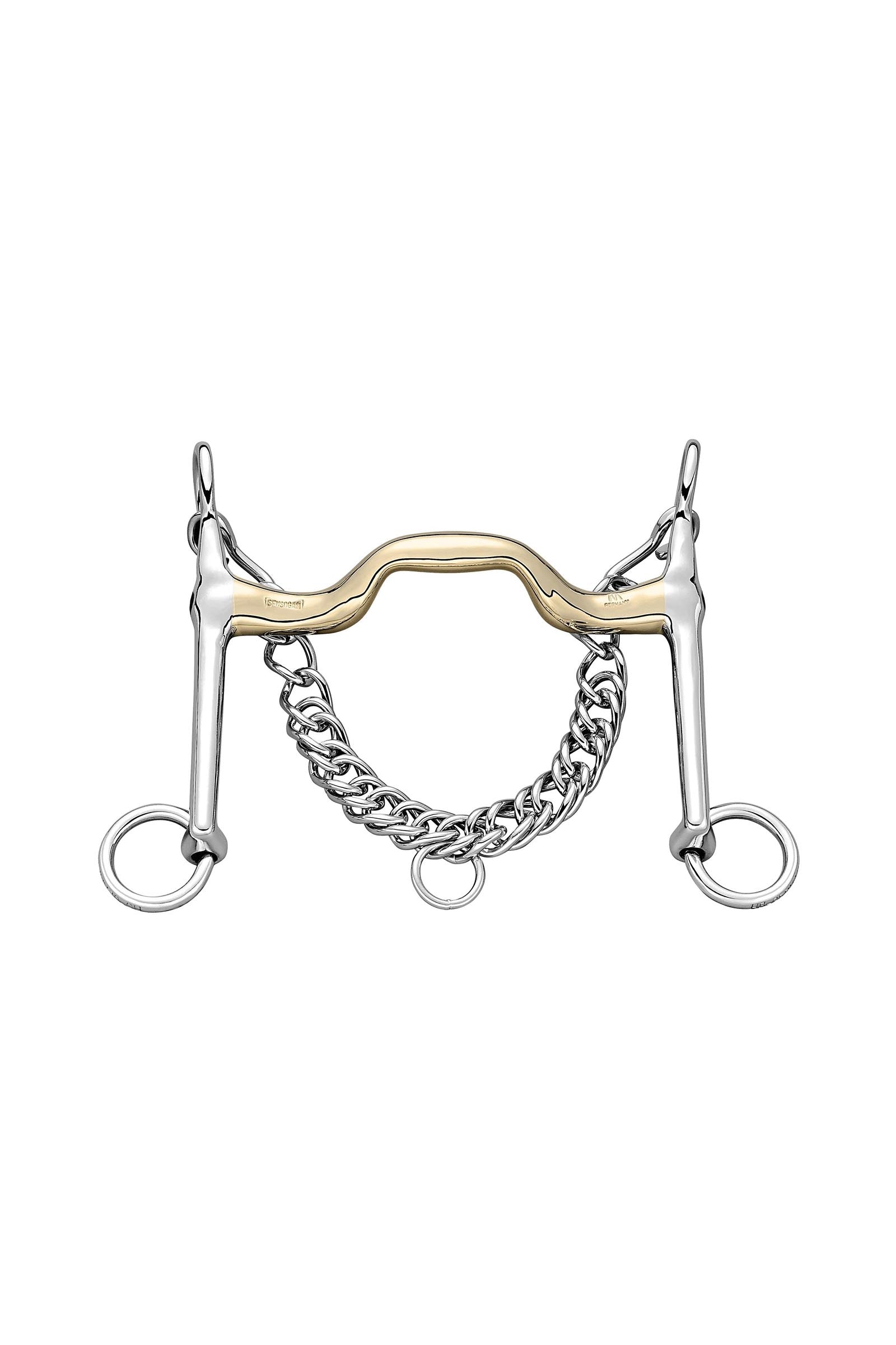 Sprenger KK dressurkandar, rett med port, 18 mm, Sensogan Bitt