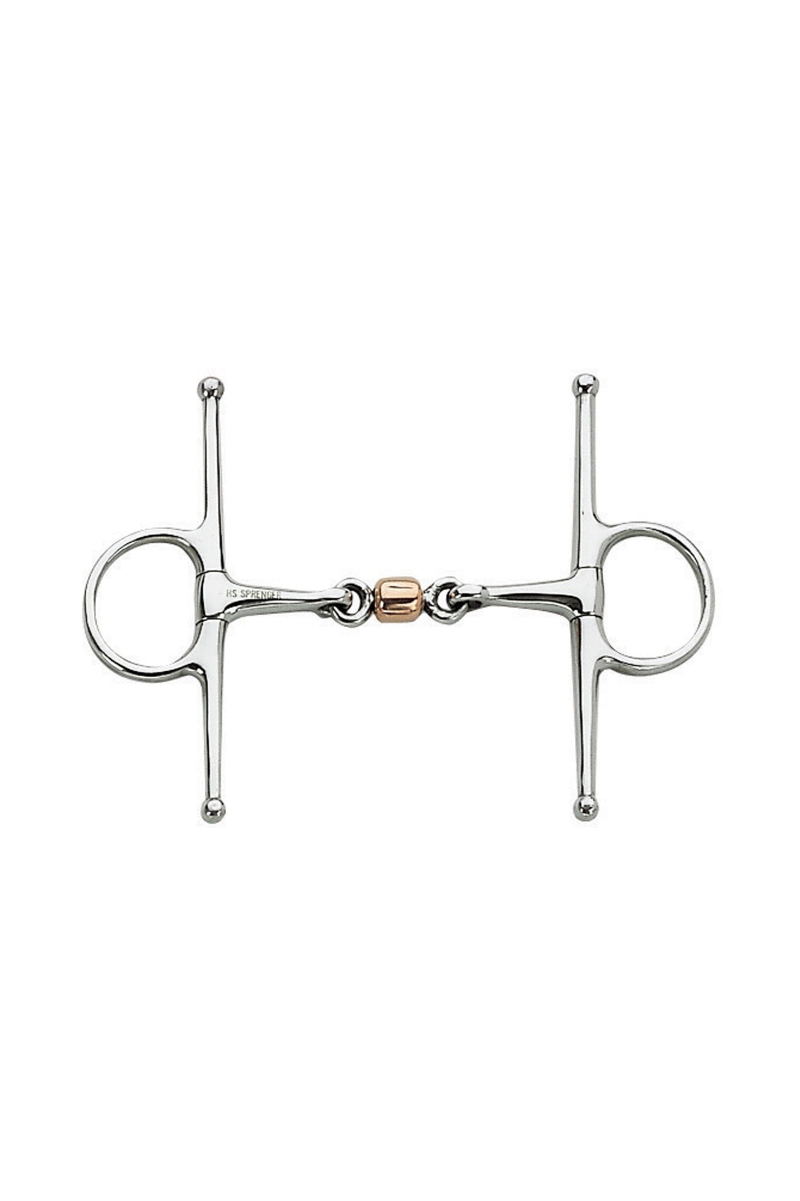 Sprenger full cheek snaffle bit with coated copper roller, stainless steel Horse Bits