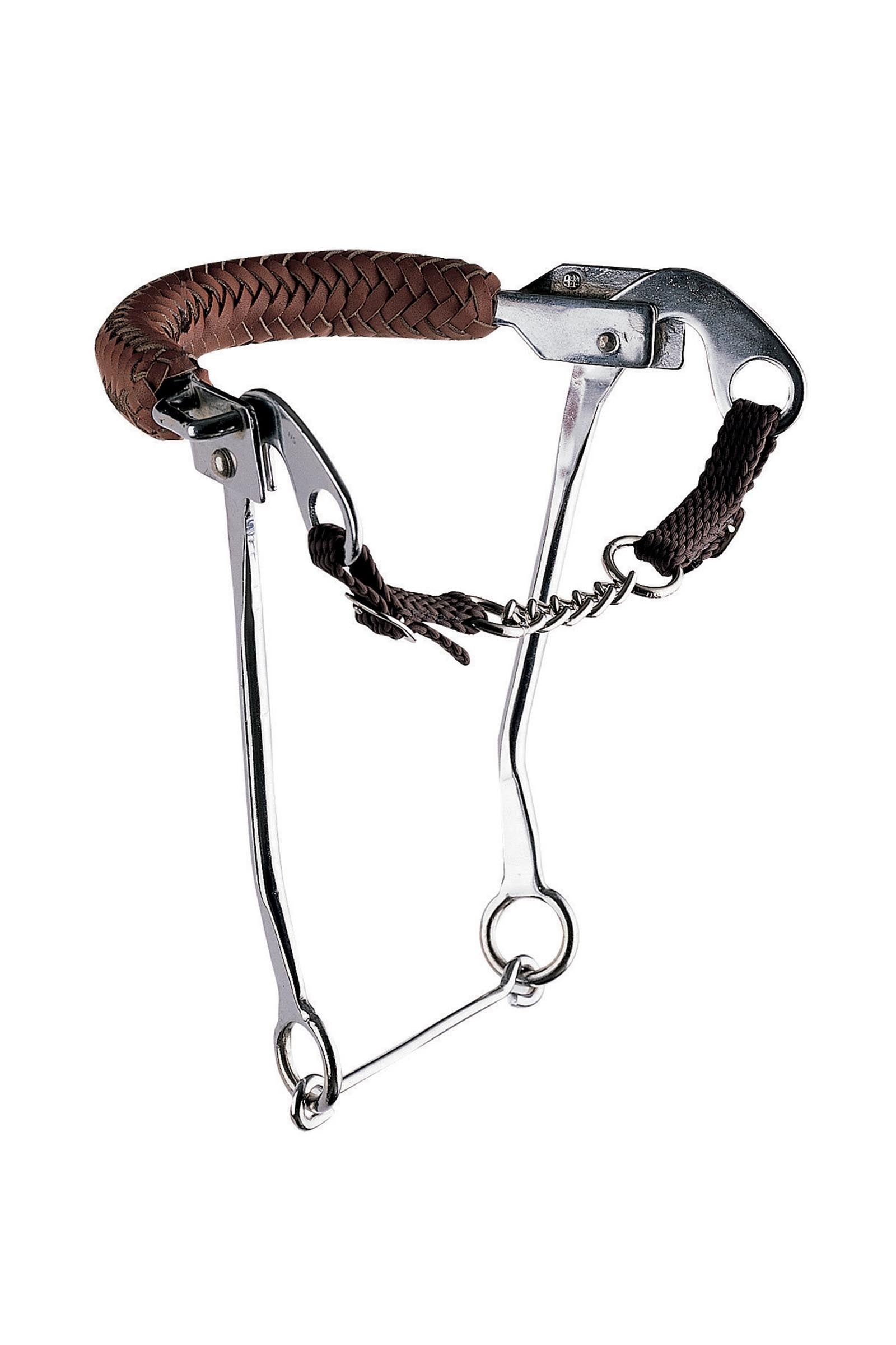 Sprenger hackamore med kjede, rustfritt stål stenger 35 cm Bitt