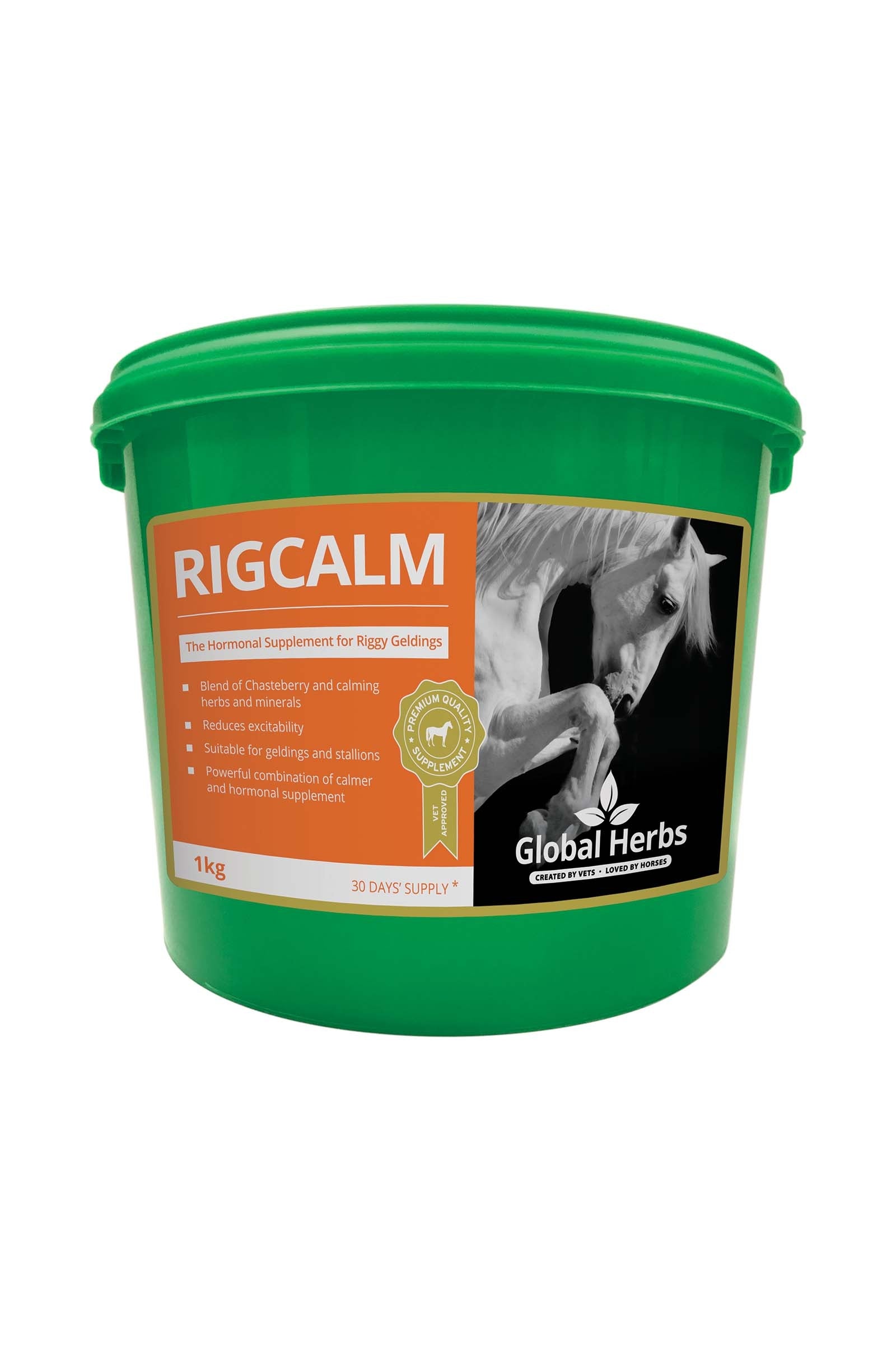 Global Herbs RigCalm, 1 kilo Horse Feed & Nutrition