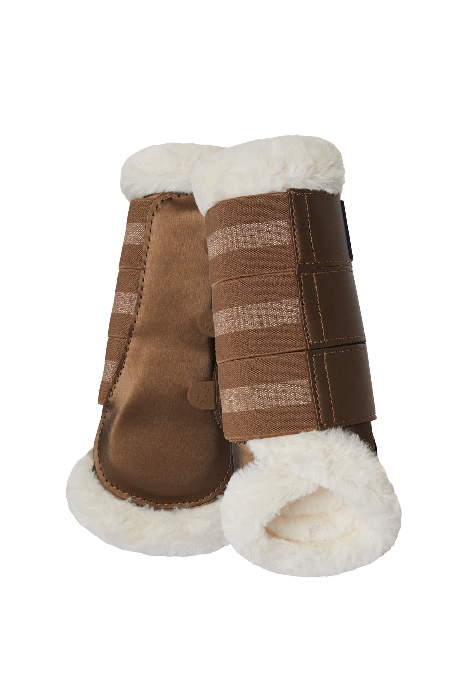 B Vertigo Drew Brushing Boots wit Faux Fur Lining Leg Protection & Hoof Protection for Horses