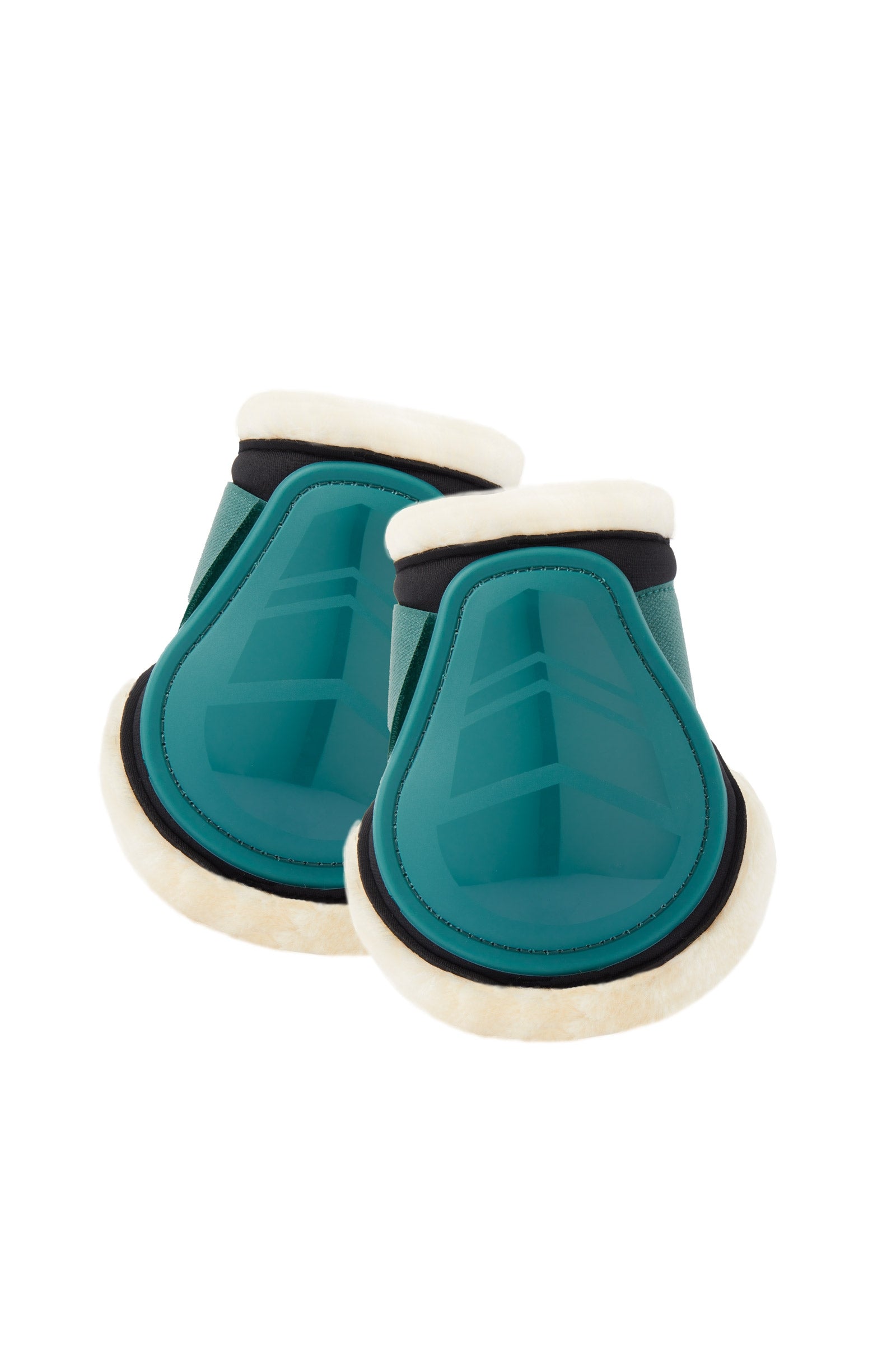 Horze Caliber Fetlock Boots with Faux Fur Lining Leg Protection & Hoof Protection for Horses
