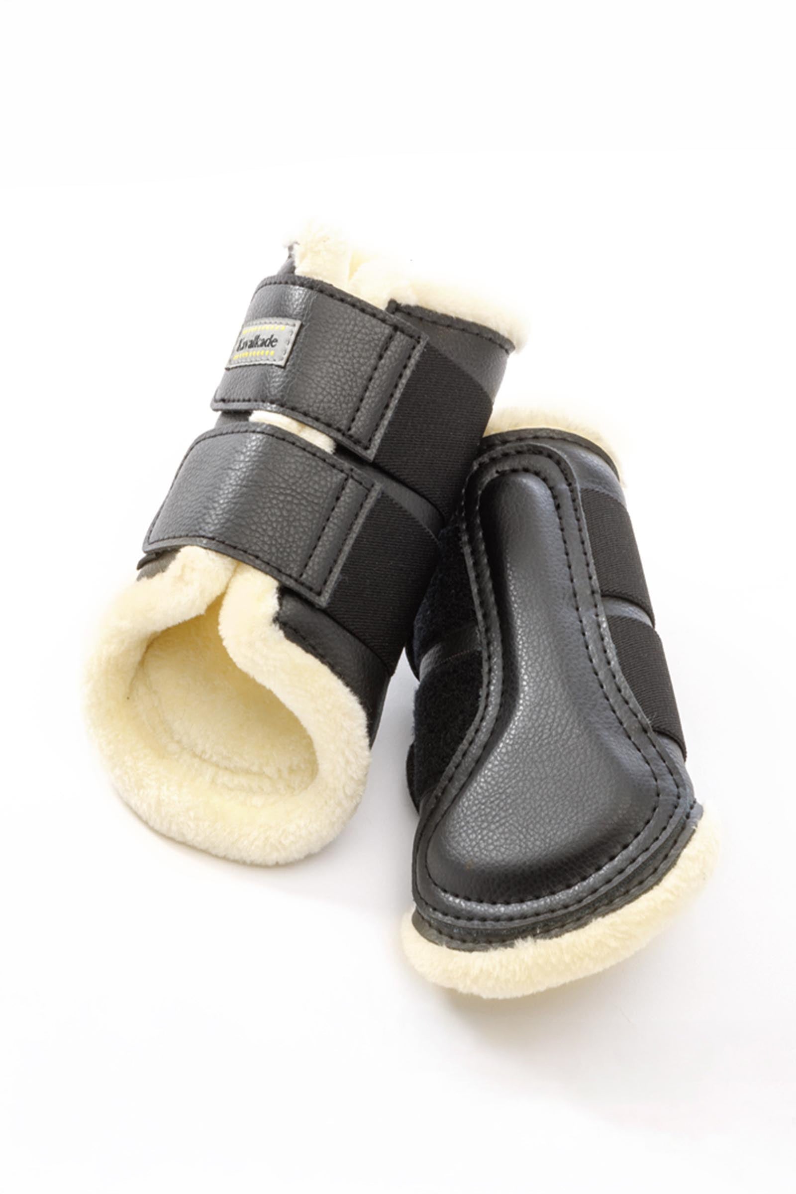 Kavalkade Anatomic Synthetic Leather Boots With Faux Fur Leg Protection & Hoof Protection for Horses
