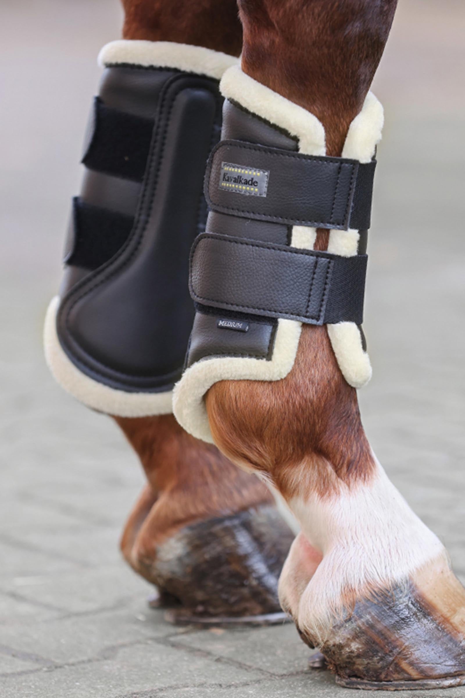 Kavalkade Anatomic Synthetic Leather Boots With Faux Fur Leg & Hoof Protection