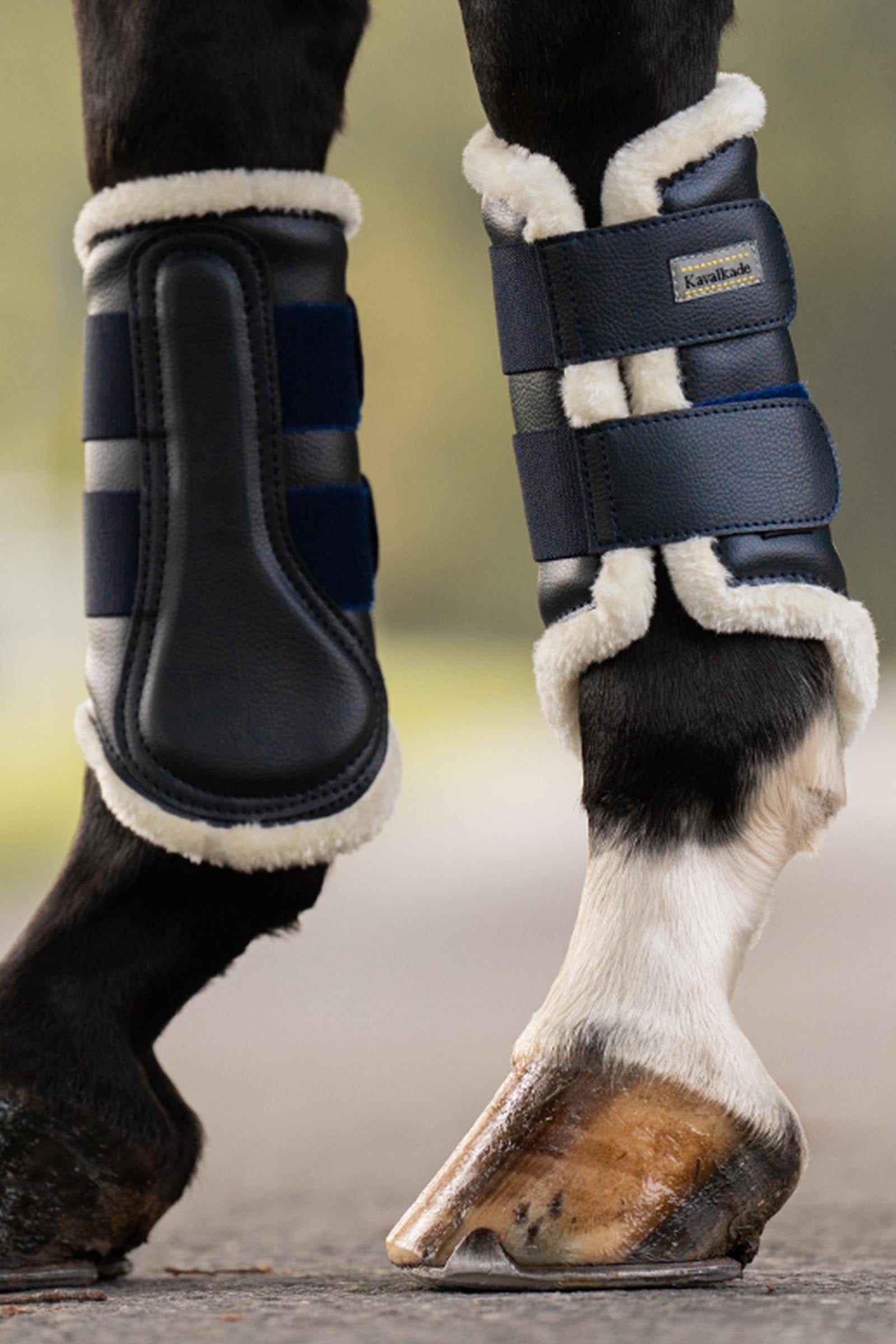 Kavalkade Anatomic Synthetic Leather Boots With Faux Fur Leg & Hoof Protection