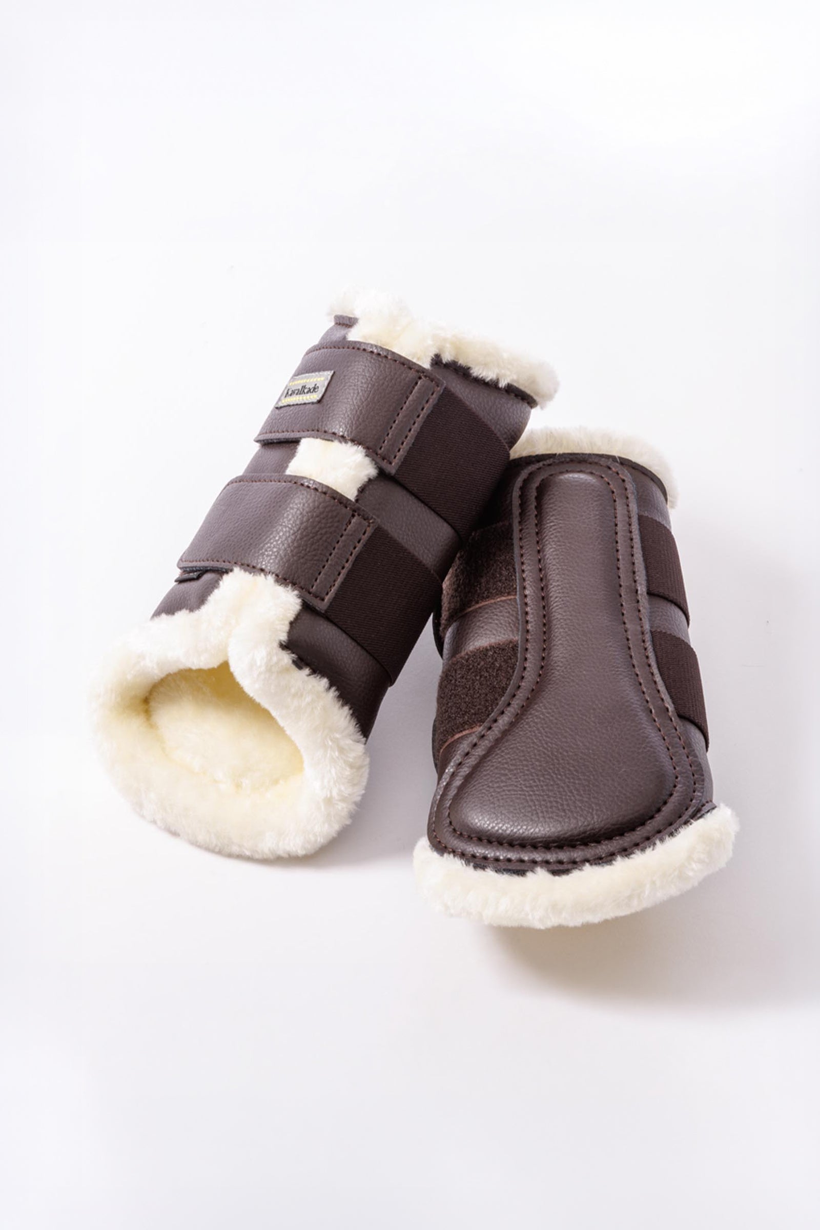Kavalkade Anatomic syntetiske belegg med kunstpels Leg Protection & Hoof Protection for Horses