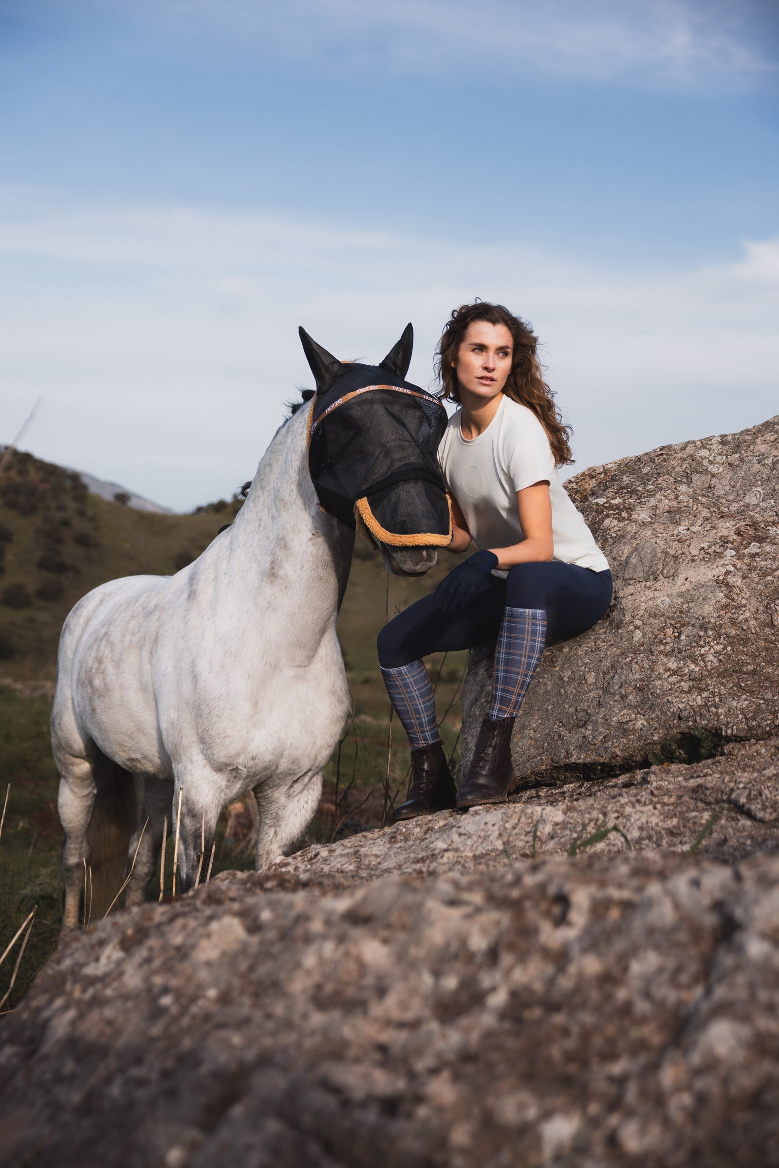 Horze Wire-Framed Flymask Antifly Protection for Horses