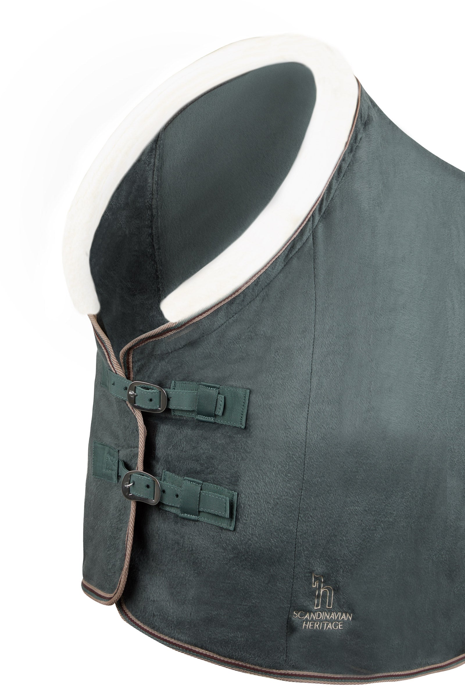 Horze Leigton Teens Collection Fleece Cooler Rug with Fur Collar Horse Rugs