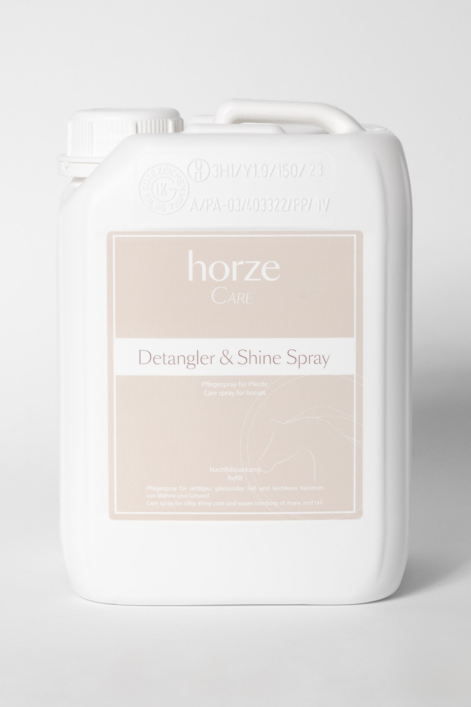 Horze Detangler & Shine Spray Refill, 2,5l Hestepleie