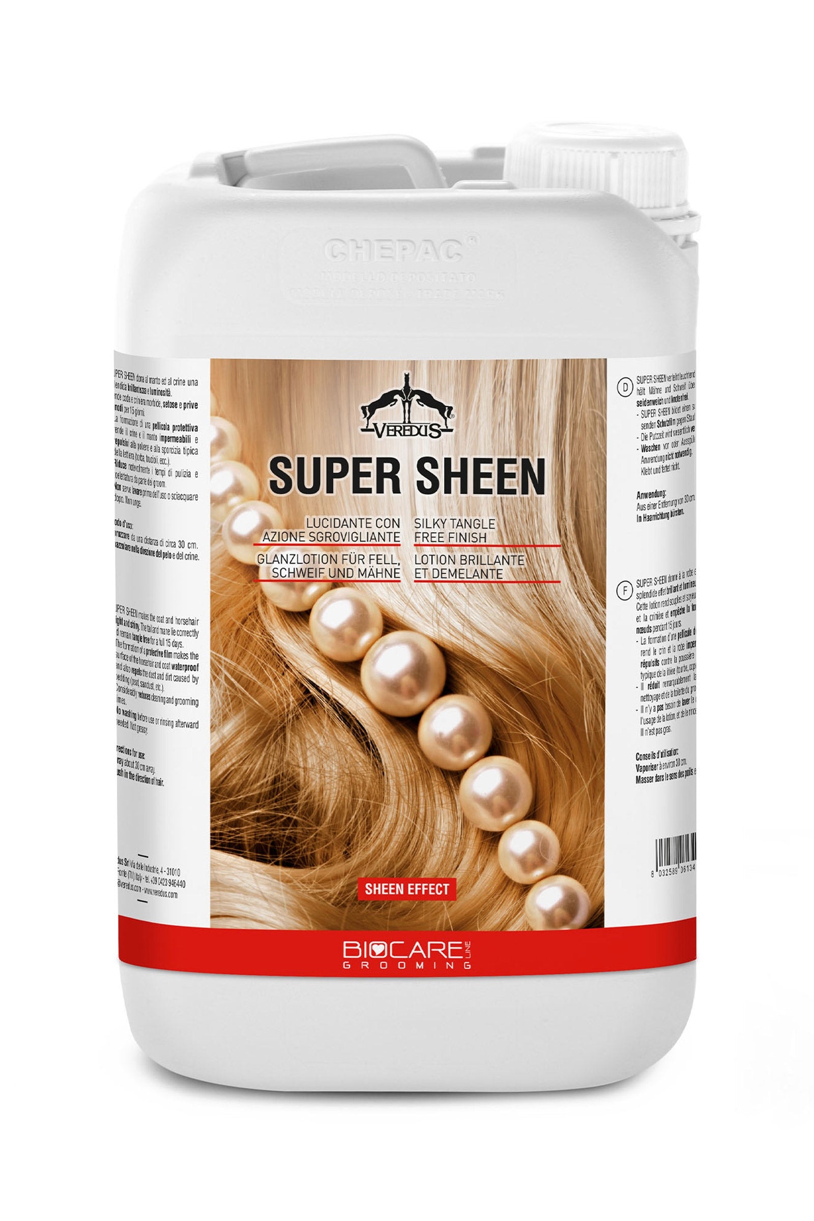 Veredus Super Sheen, 5000 ml Hestepleie