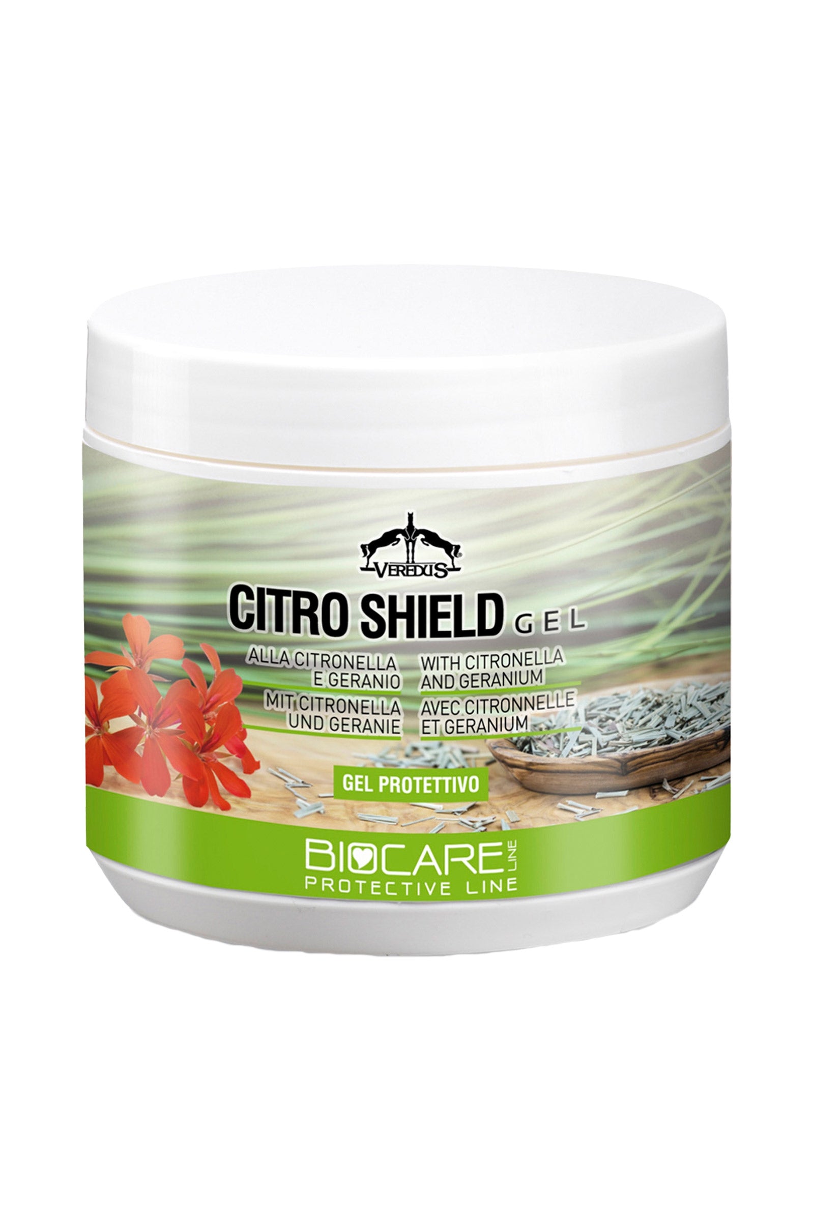 Veredus Citro Shield insektavvisende gel, 500 ml Fluebeskyttelse til hest