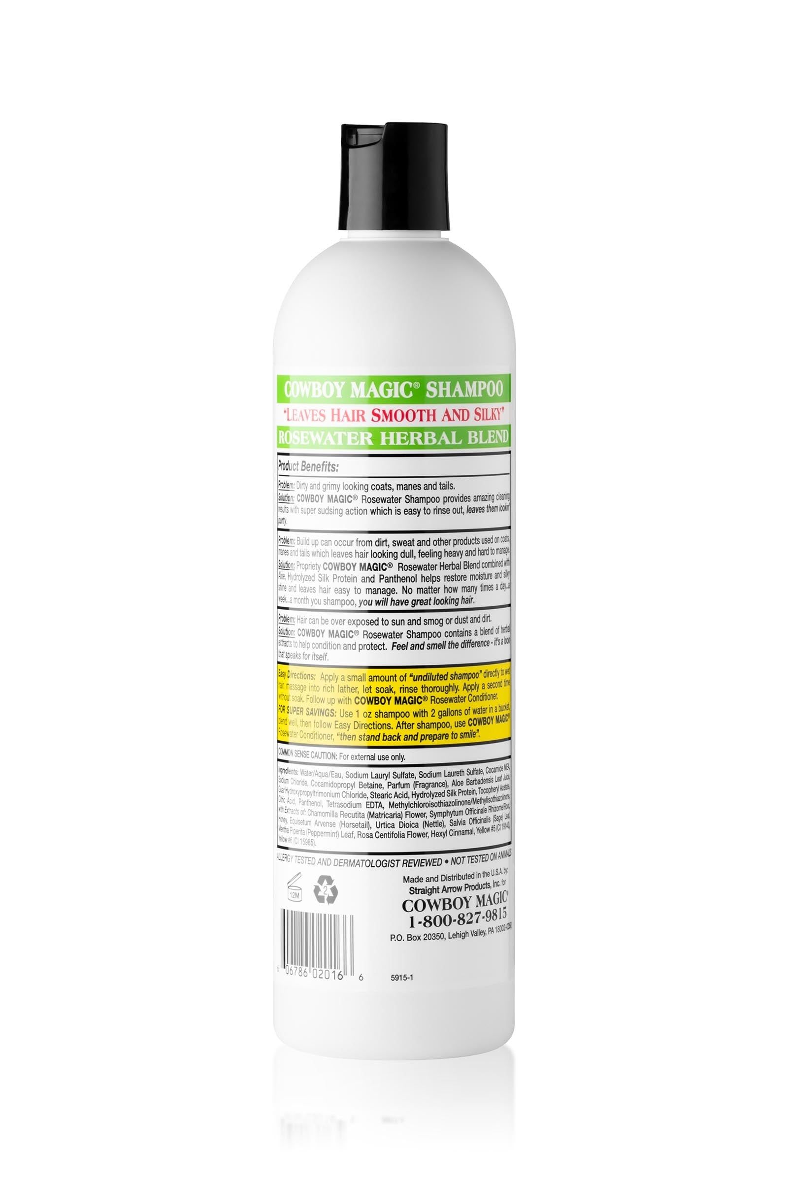 Cowboy Magic Rosewater Shampoo 473 mL Horse Health Care