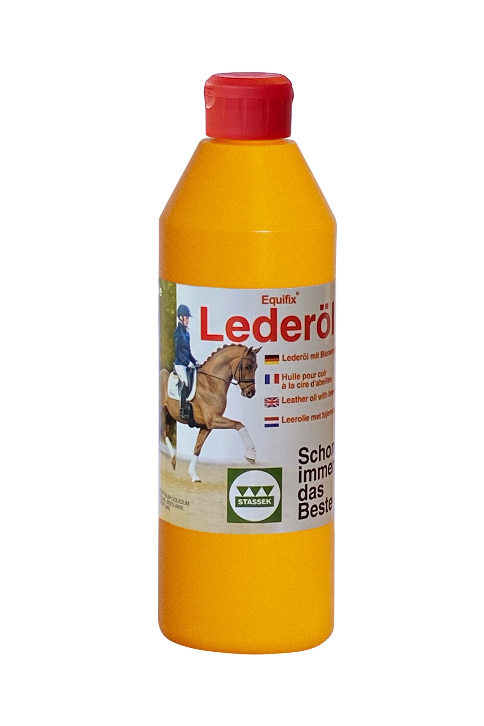 Stassek Equifix Lærolje med Bivoks, 500 ml Hestepleie