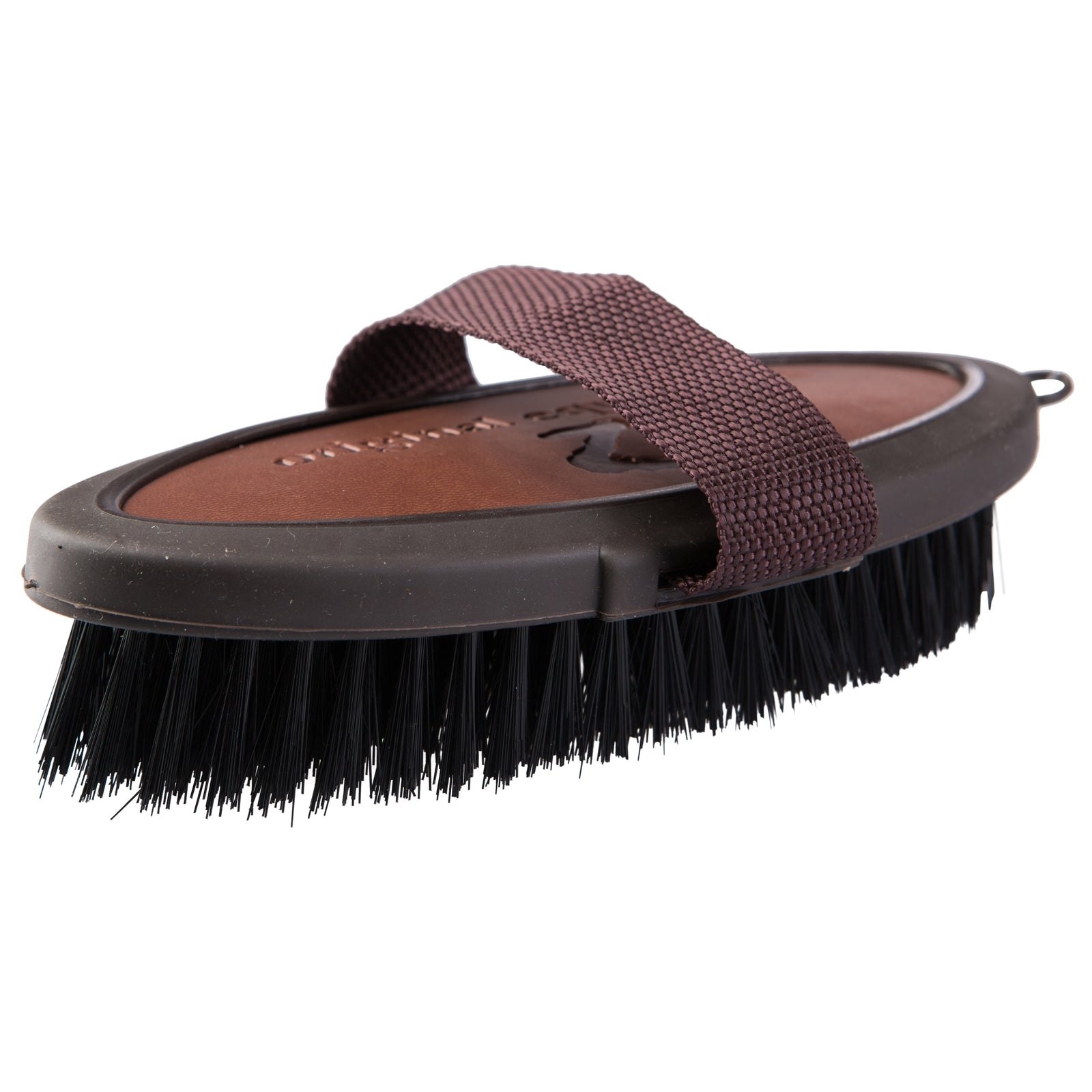 Horze Maddox Leather Handle Body Brush Horse Grooming Tools